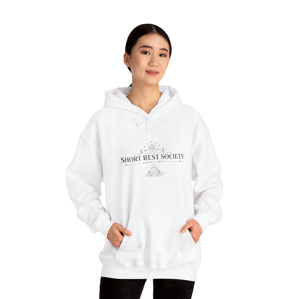 Short Rest Society – Coffee First | Tabletop RPG Hoodie