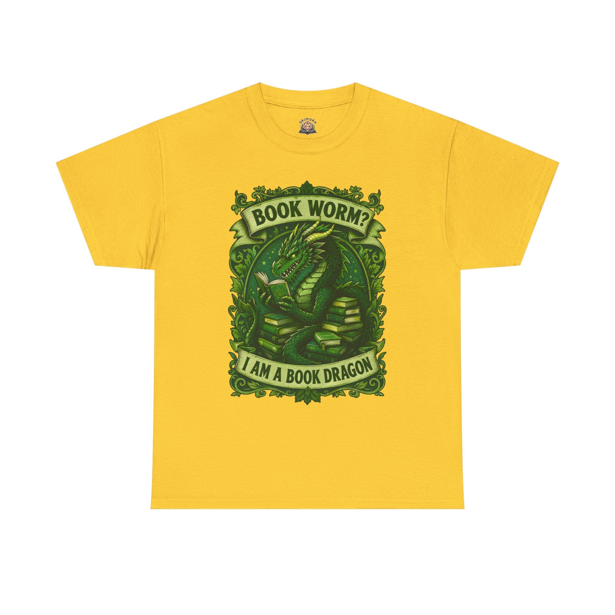 Book Worm? I Am a Book Dragon, Fantasy Reader T-shirt