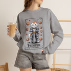 Fighter Cat at Your Service D&D Sweatshirt | Cat Lover RPG Gift