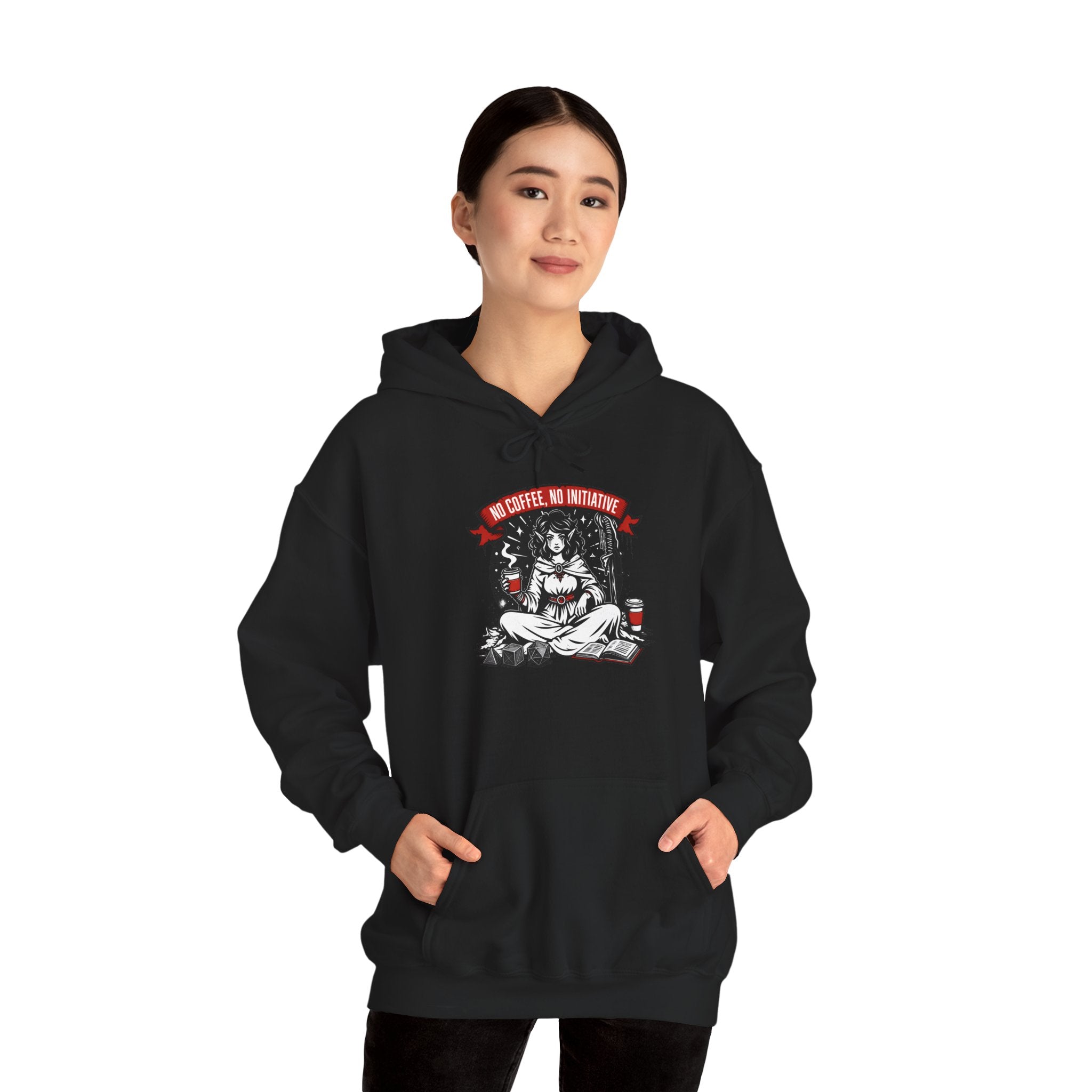 No Coffee, No Initiative | Fantasy RPG Hoodie