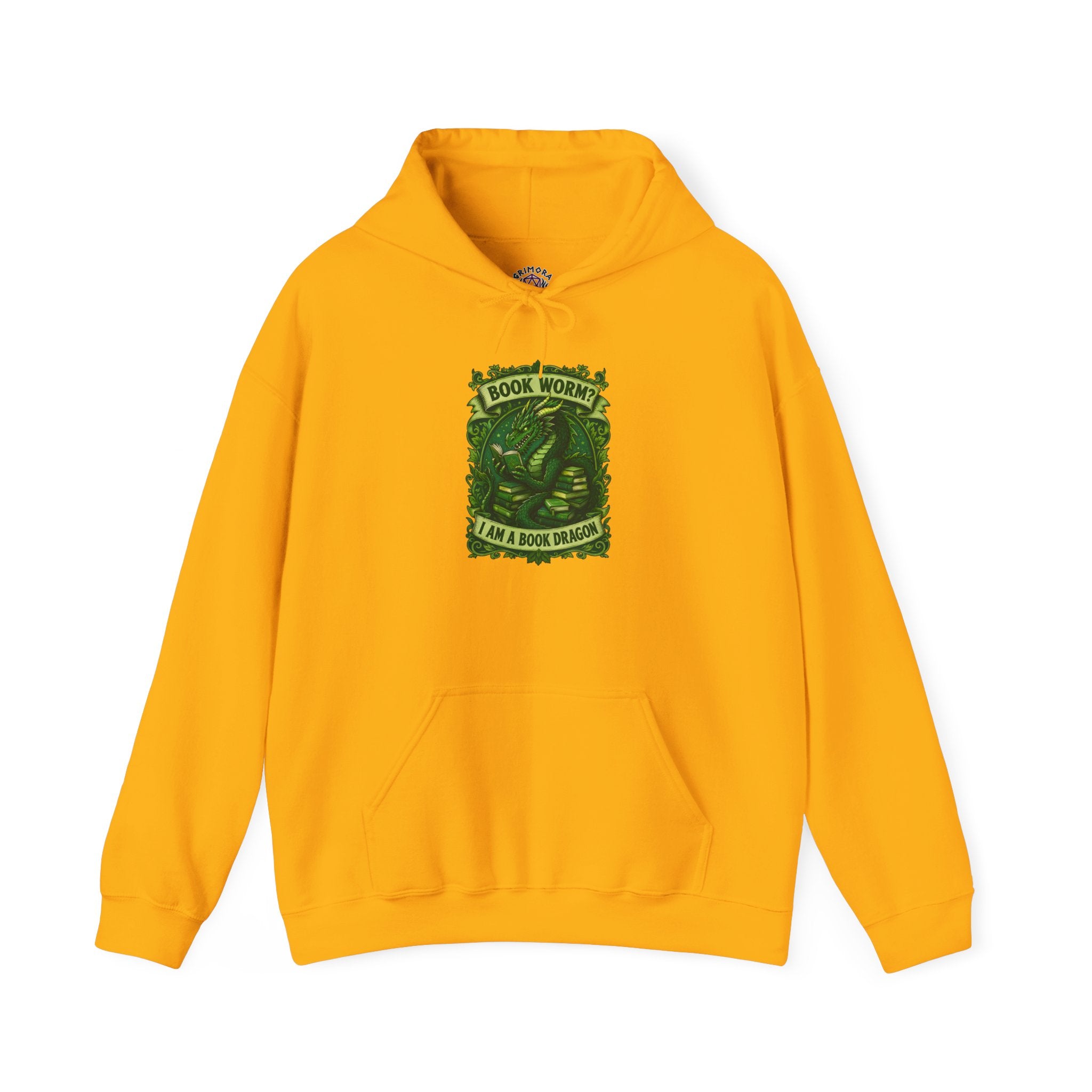 Book Worm? I Am a Book Dragon, Fantasy Reader Hoodie