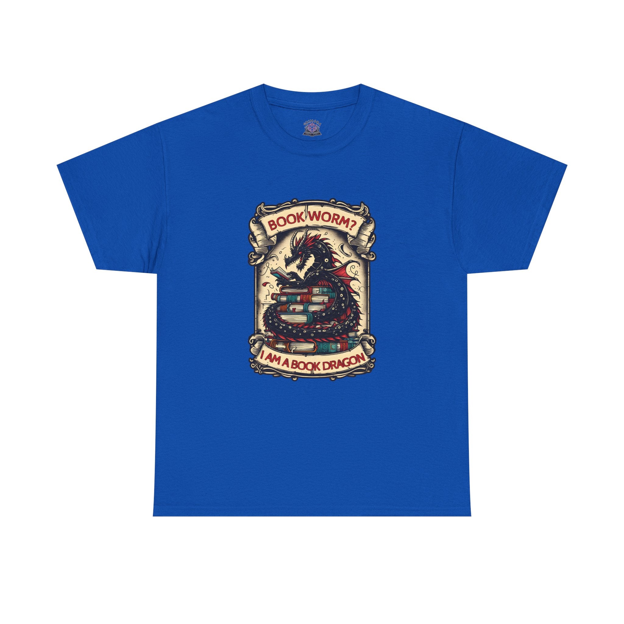 Book Worm? I Am a Book Dragon, Fantasy Reader T-shirt