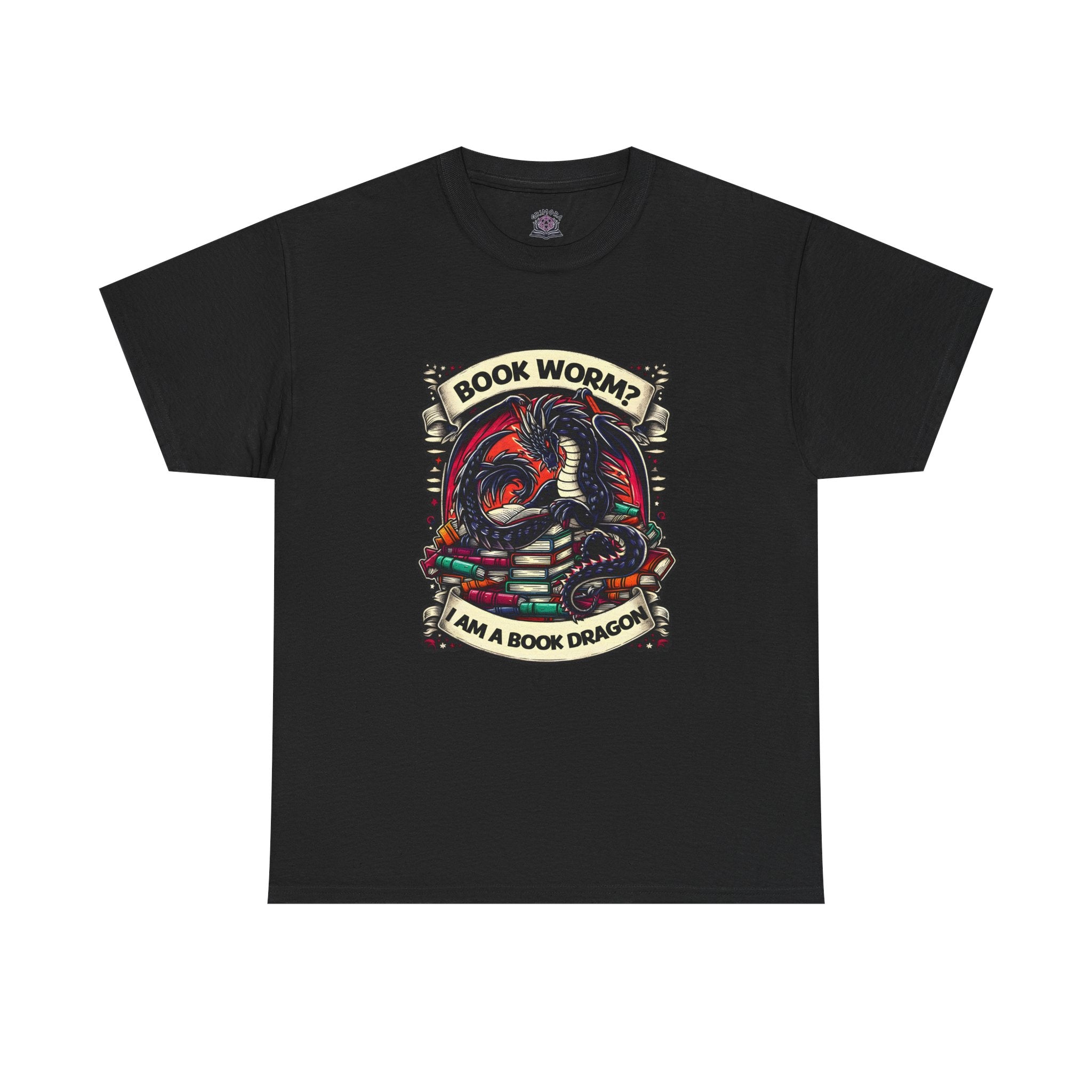 Book Worm? I Am a Book Dragon, Fantasy Reader T-shirt
