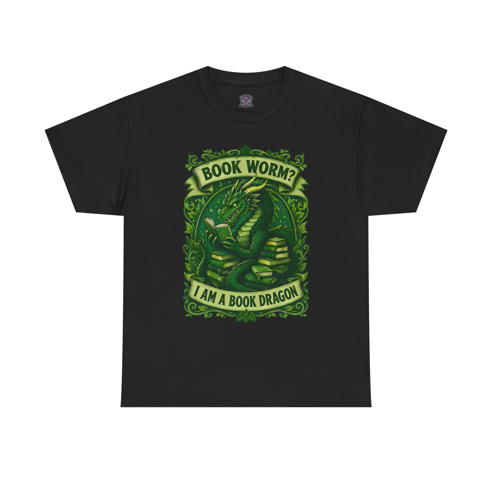 Book Worm? I Am a Book Dragon, Fantasy Reader T-shirt