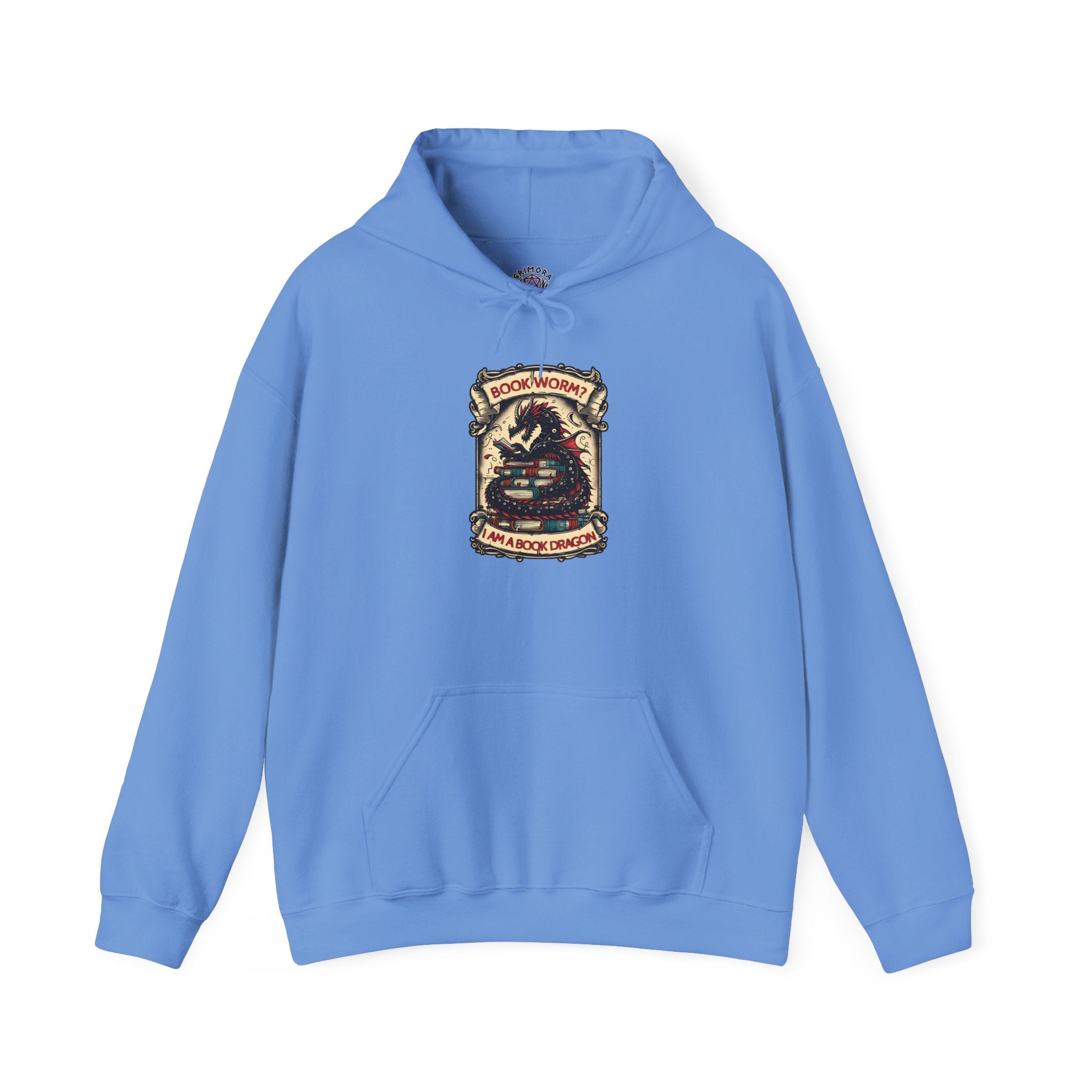 Book Worm? I Am a Book Dragon, Fantasy Reader Hoodie