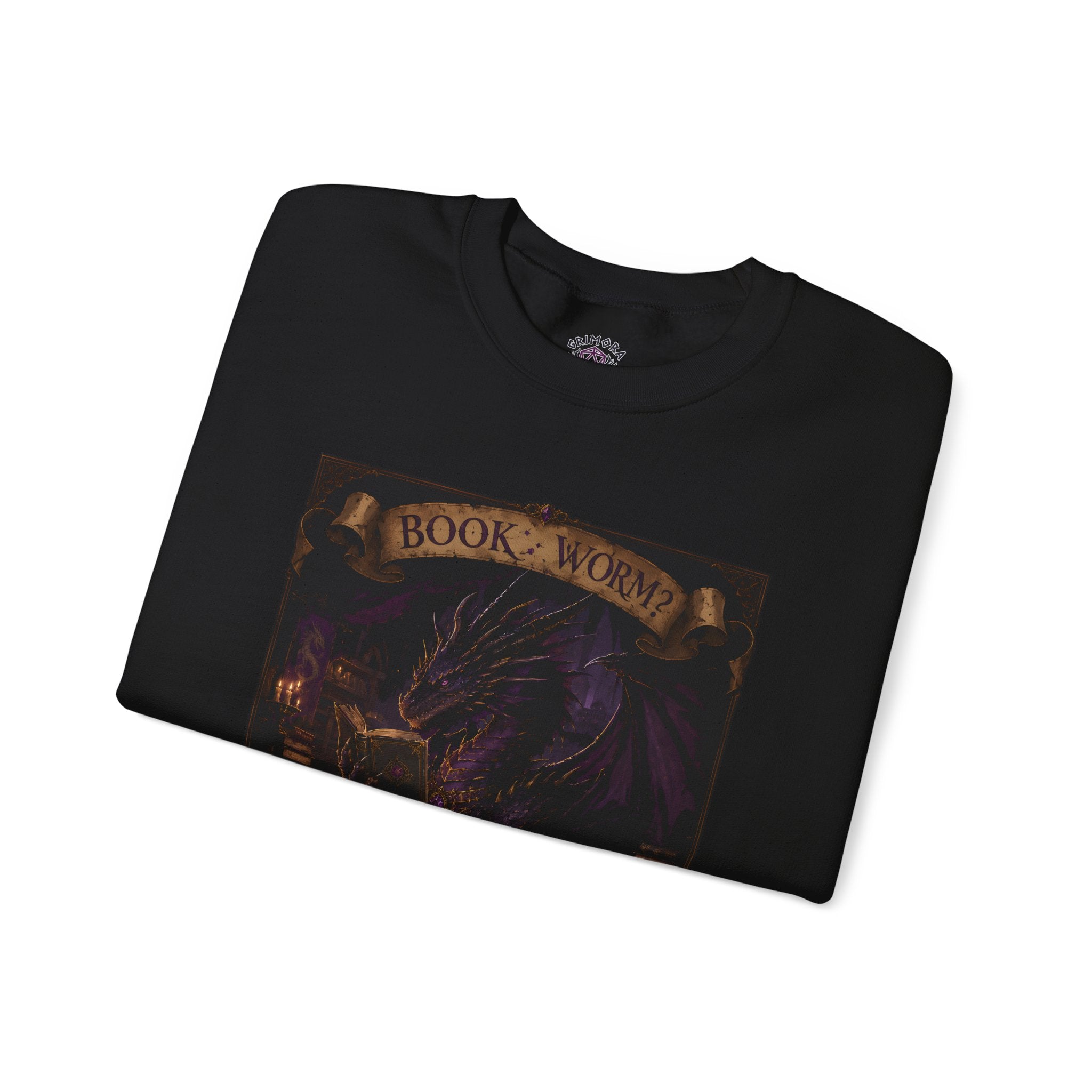Book Worm? I Am a Book Dragon, Fantasy Reader Sweatshirt