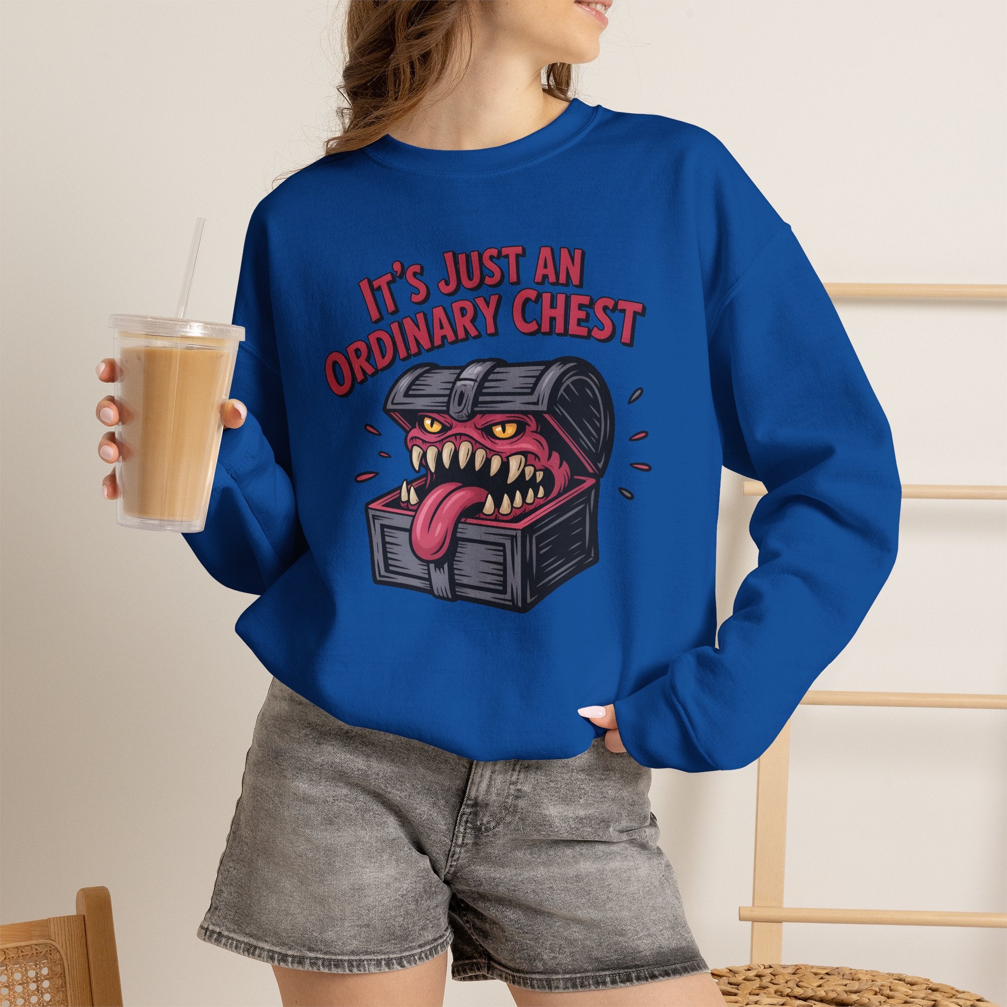 "It's Just An Ordinary Chest" — Mimic monster Sweatshirt