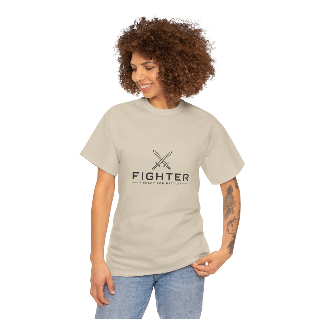 Fighter – Ready for Battle | DnD class T-shirt