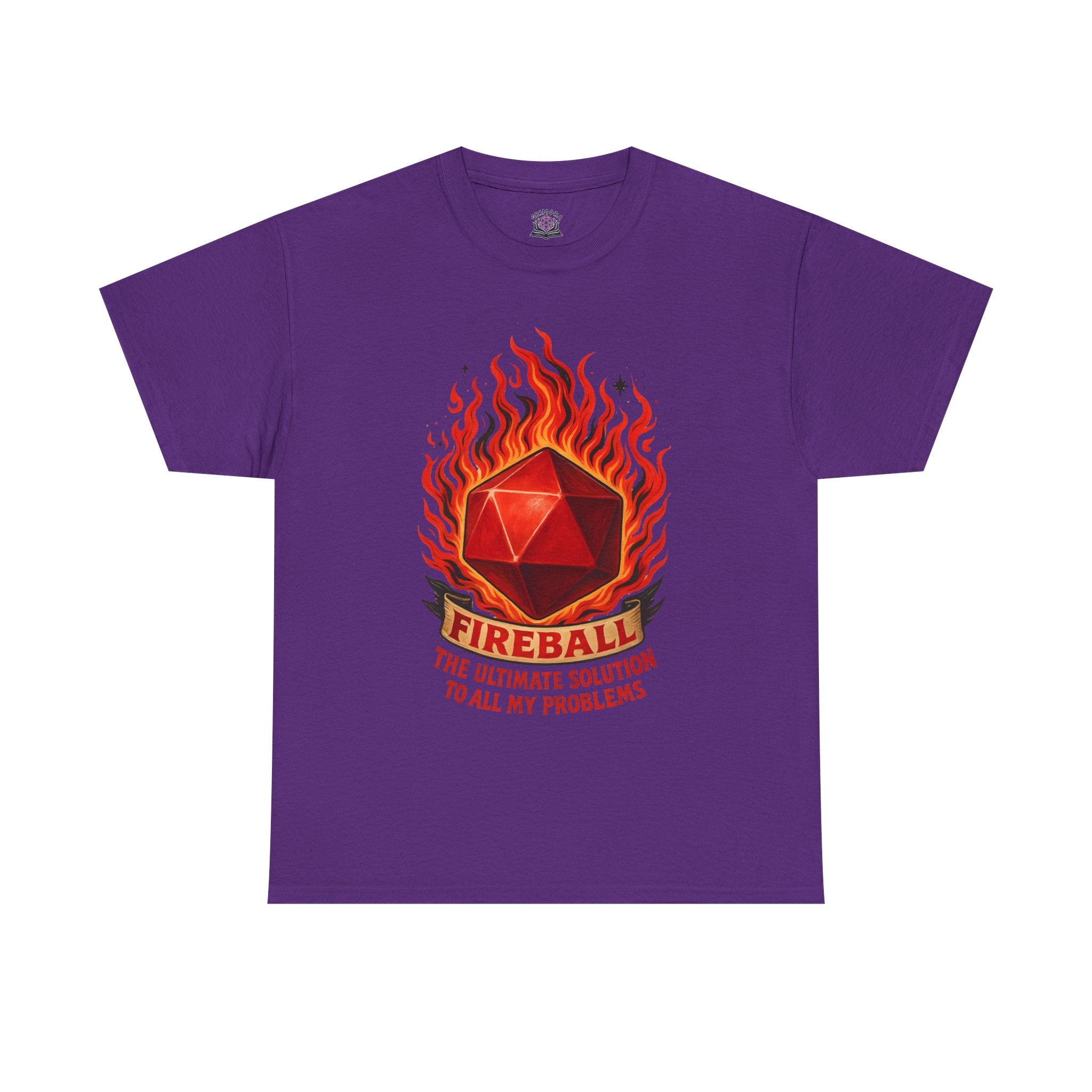 Fireball – The Ultimate Solution to All My Problems| Funny RPG T-shirt
