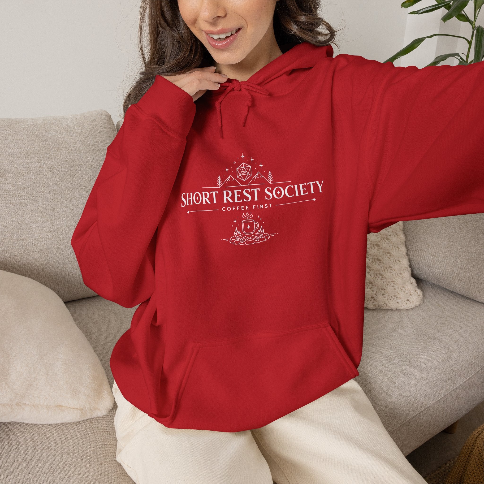 Short Rest Society – Coffee First | Tabletop RPG Hoodie