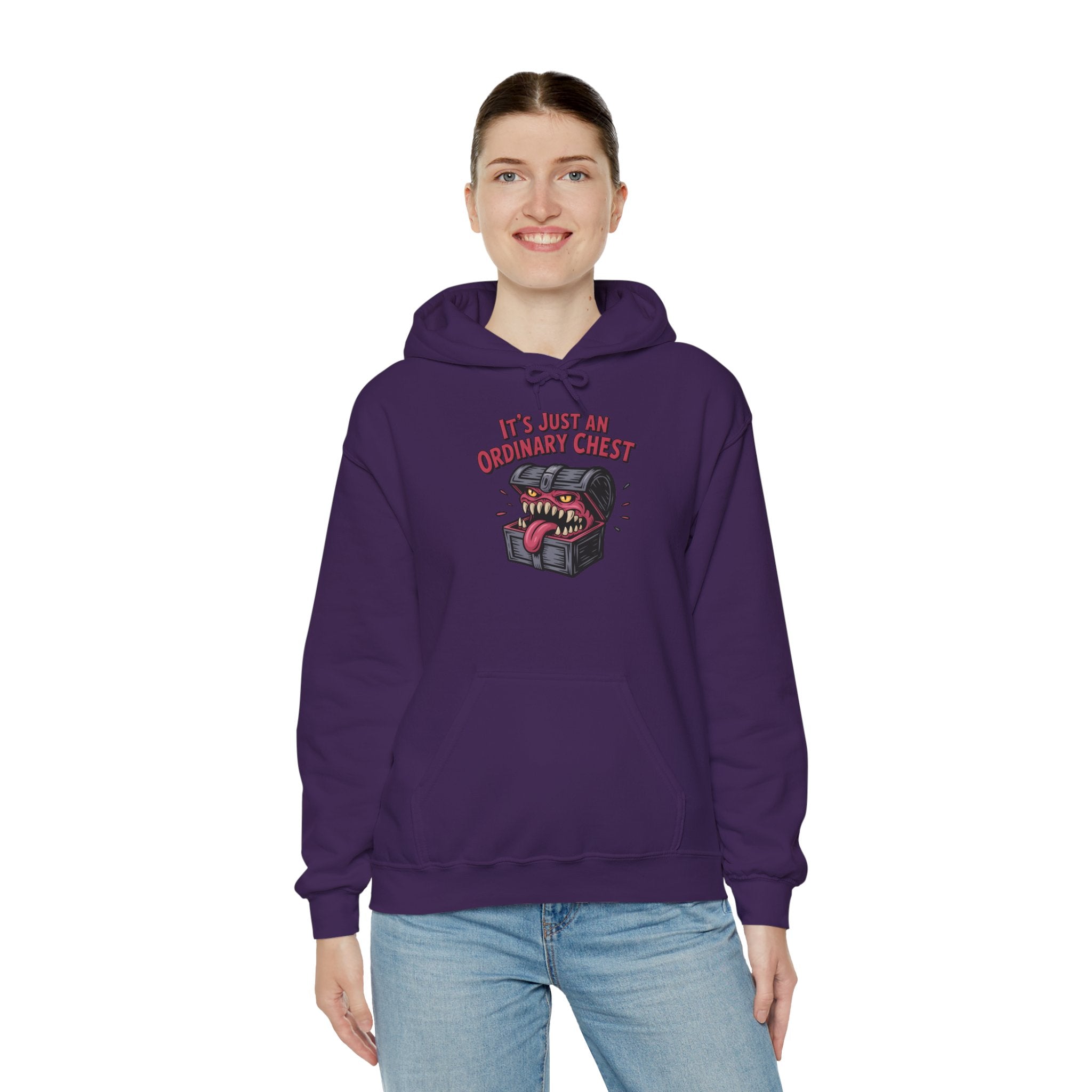 "It's Just An Ordinary Chest" — Mimic monster Hoodie