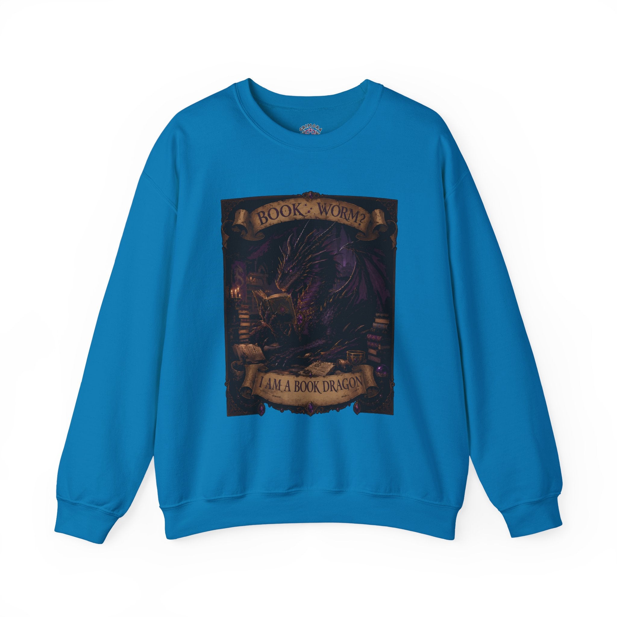 Book Worm? I Am a Book Dragon, Fantasy Reader Sweatshirt