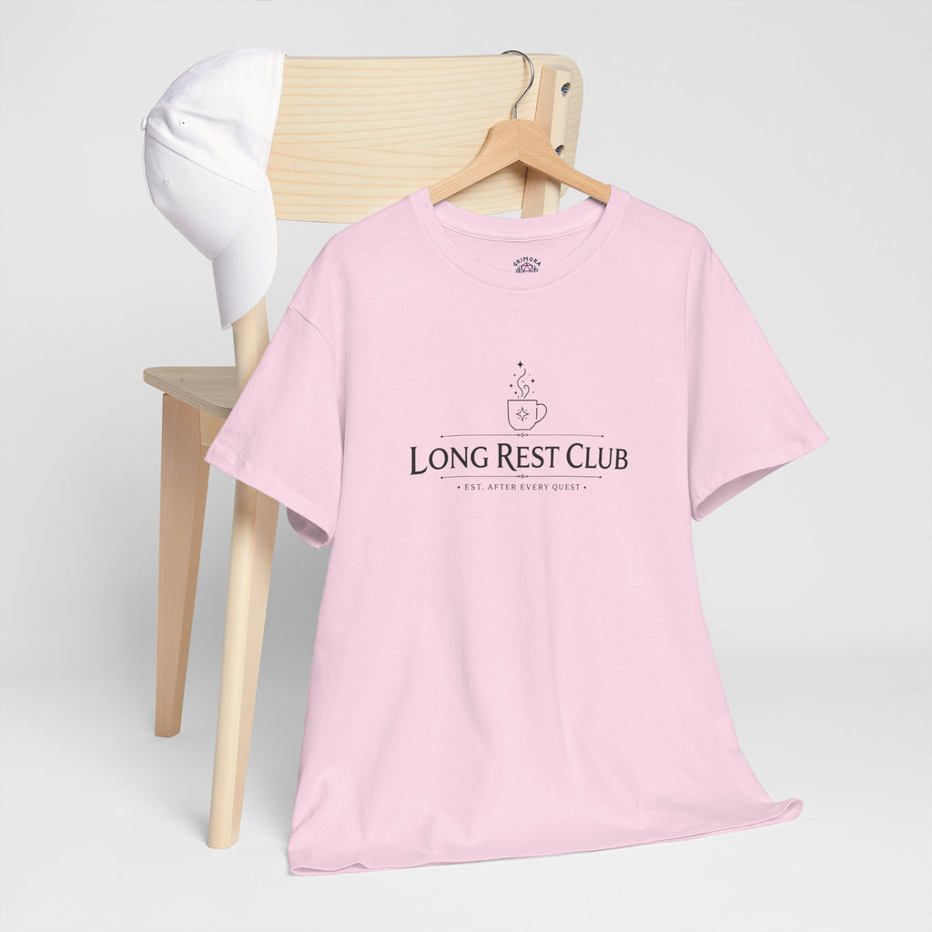 Long Rest Club – Est. After Every Quest | Fantasy RPG T-shirt