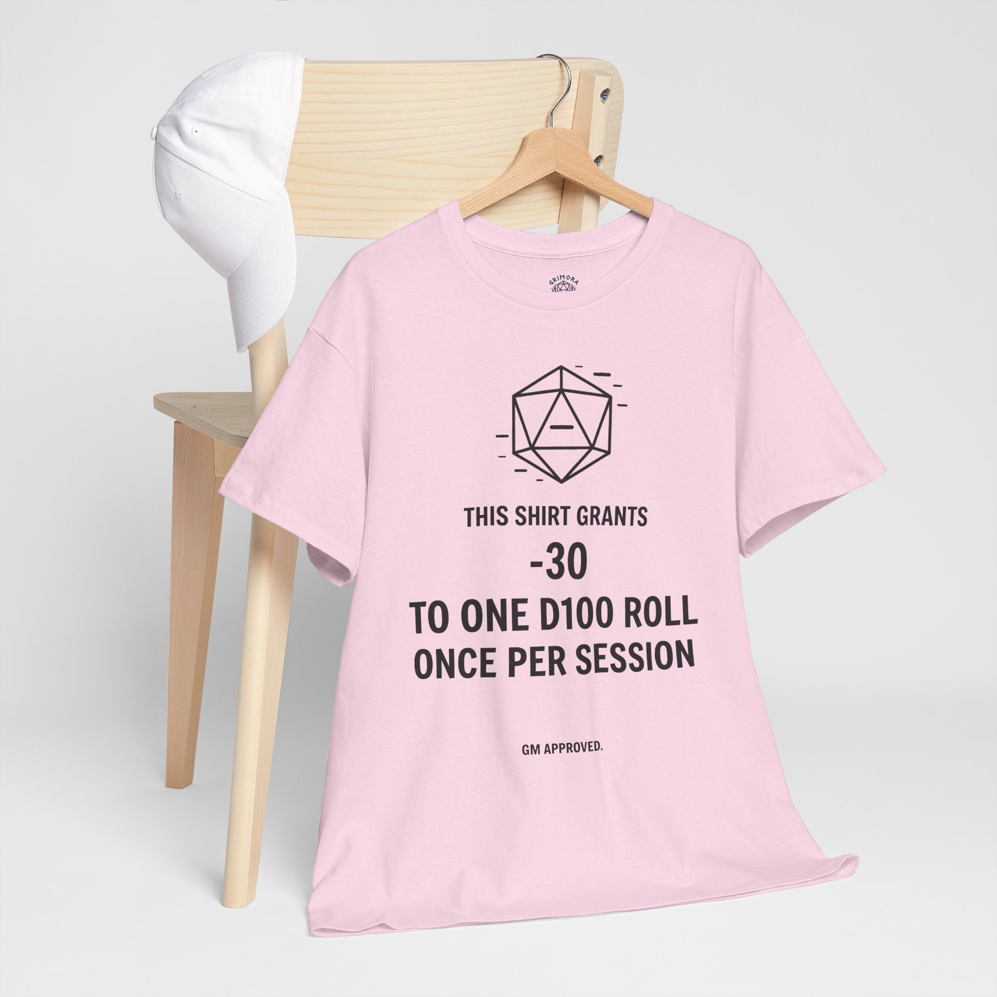 Dice roll minus modifier T-shirt | RPG Personalizable