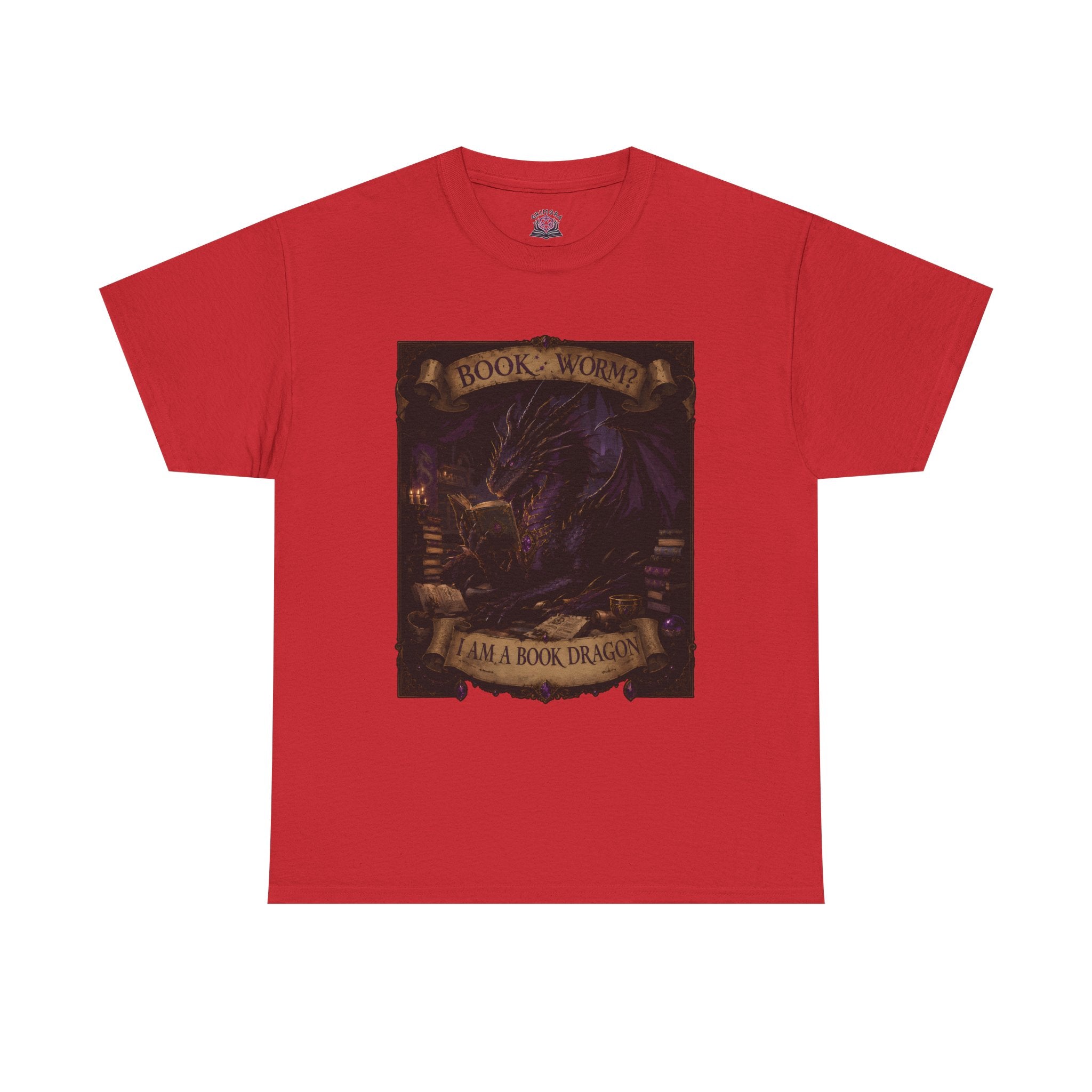 Book Worm? I Am a Book Dragon, Fantasy Reader T-shirt