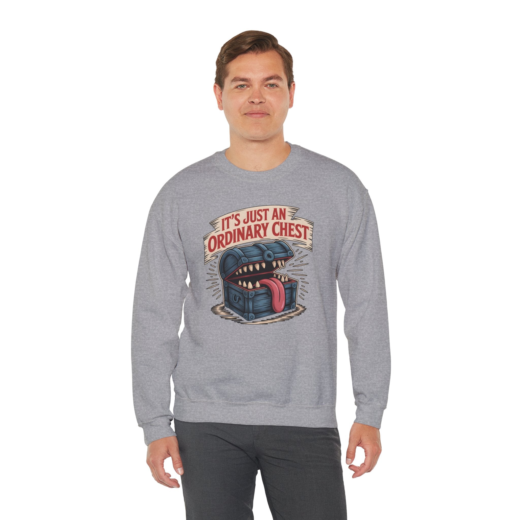"It's Just An Ordinary Chest" — Mimic monster Sweatshirt