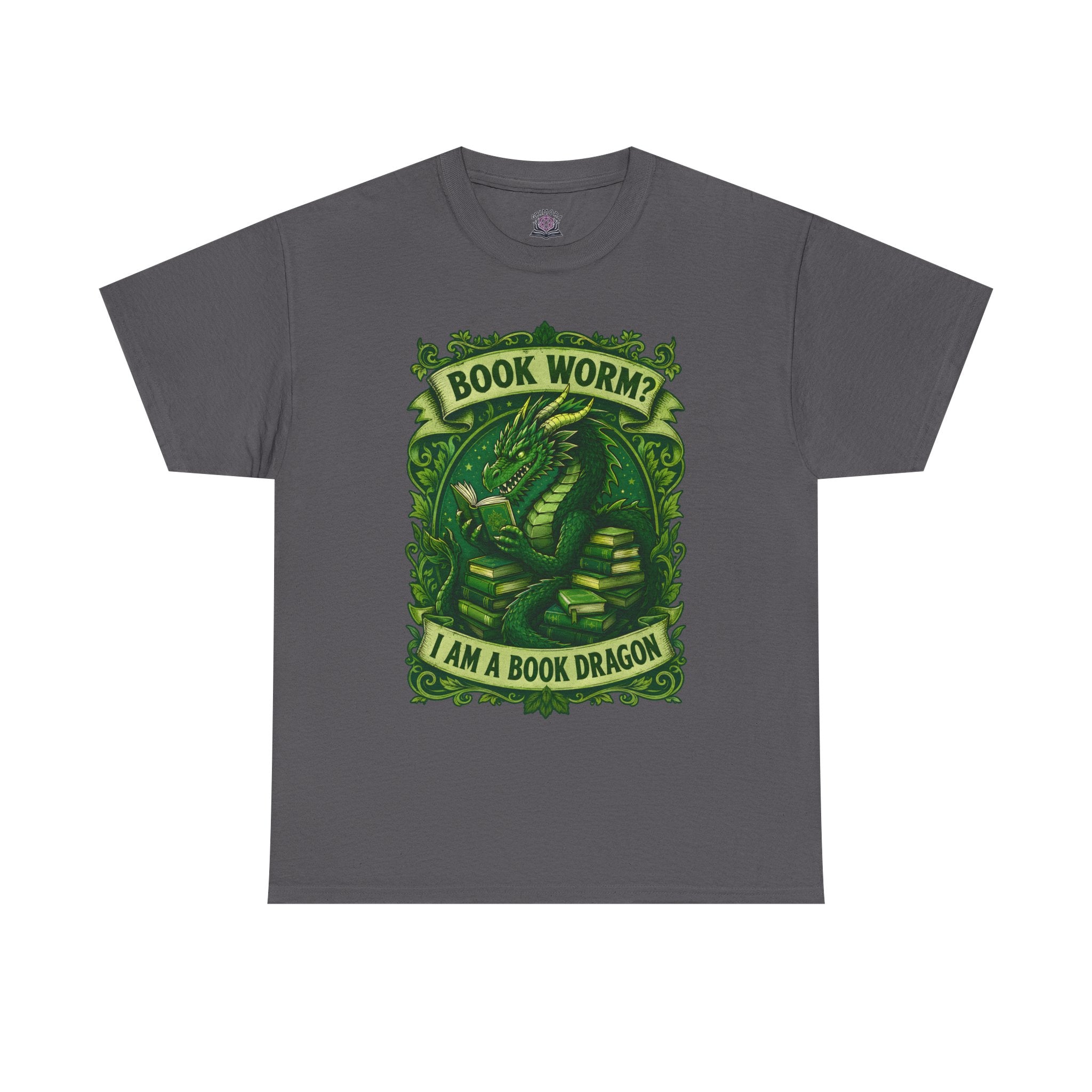 Book Worm? I Am a Book Dragon, Fantasy Reader T-shirt