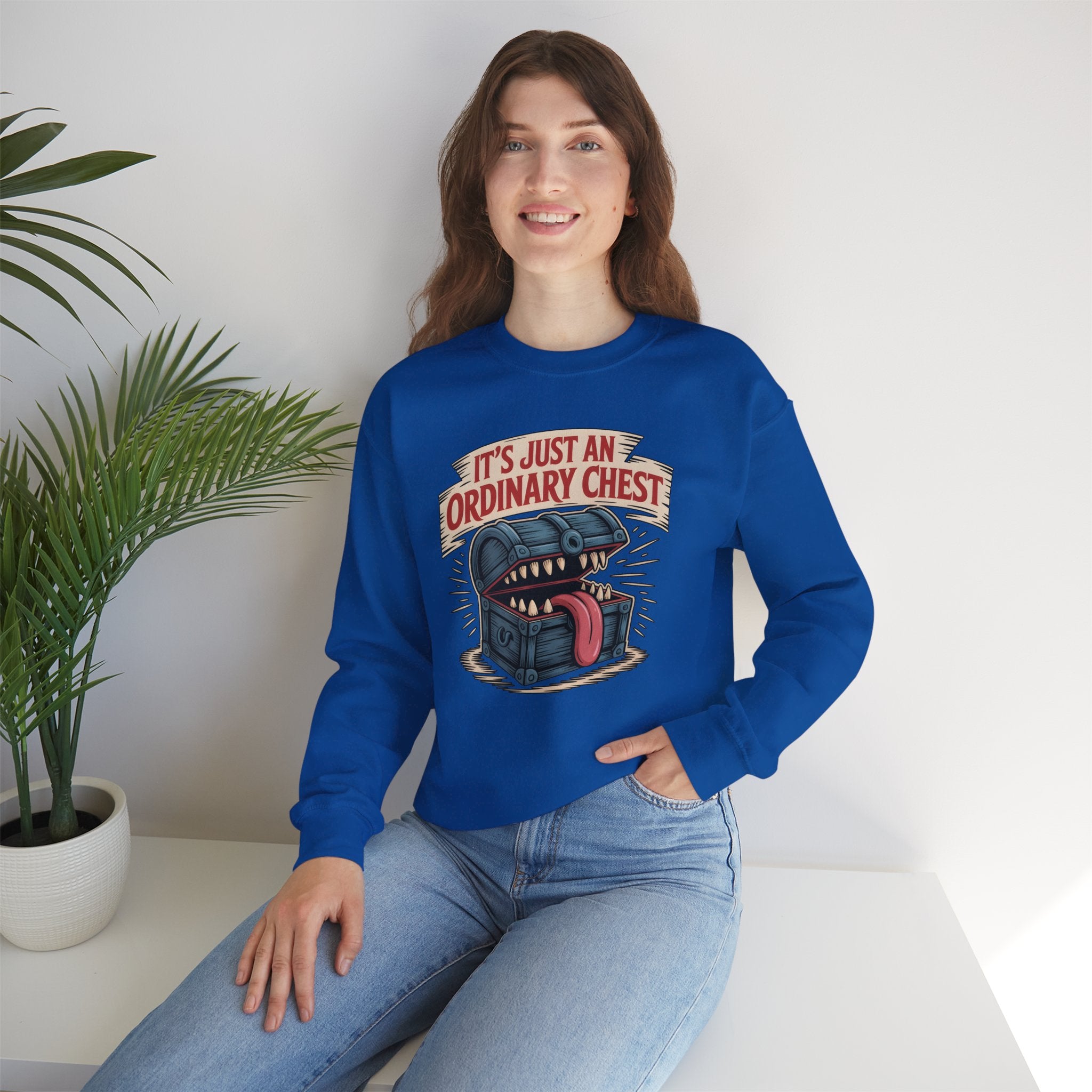"It's Just An Ordinary Chest" — Mimic monster Sweatshirt