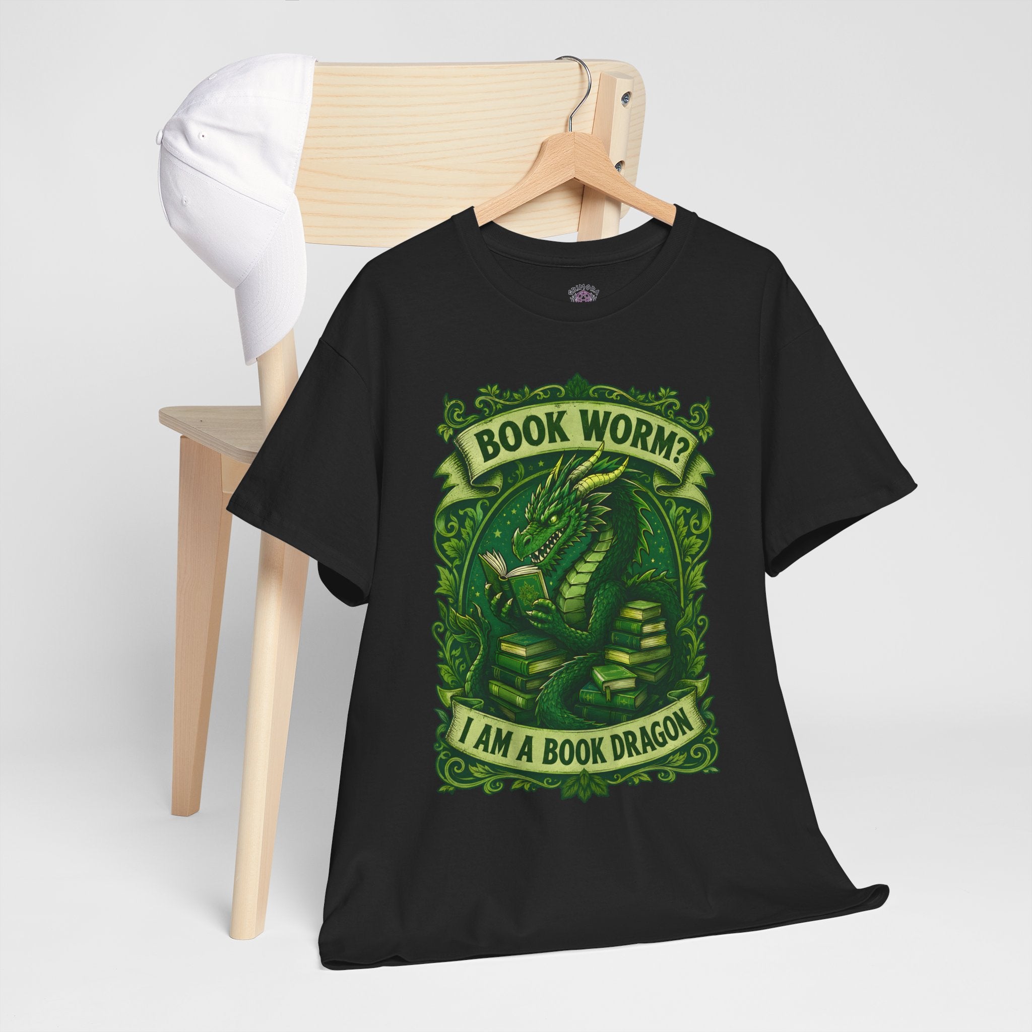 Book Worm? I Am a Book Dragon, Fantasy Reader T-shirt