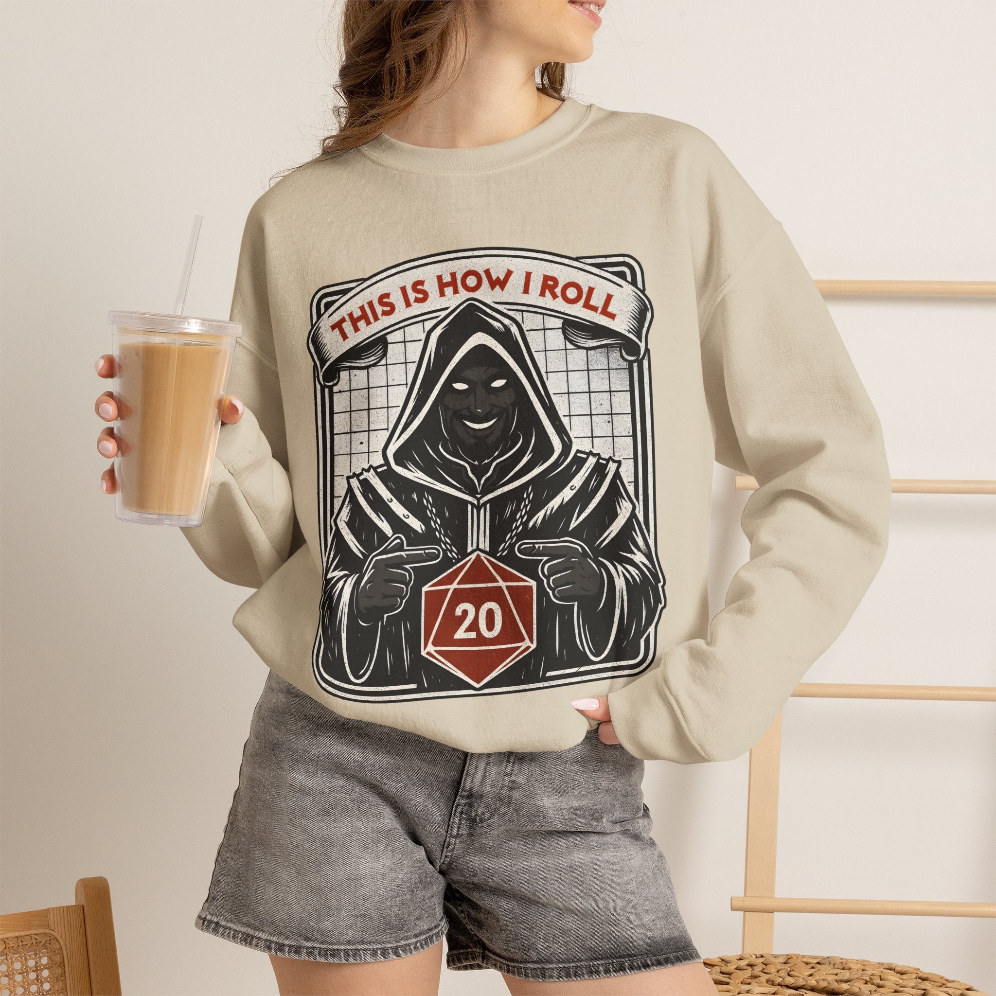 This Is How I Roll D20 Sweatshirt