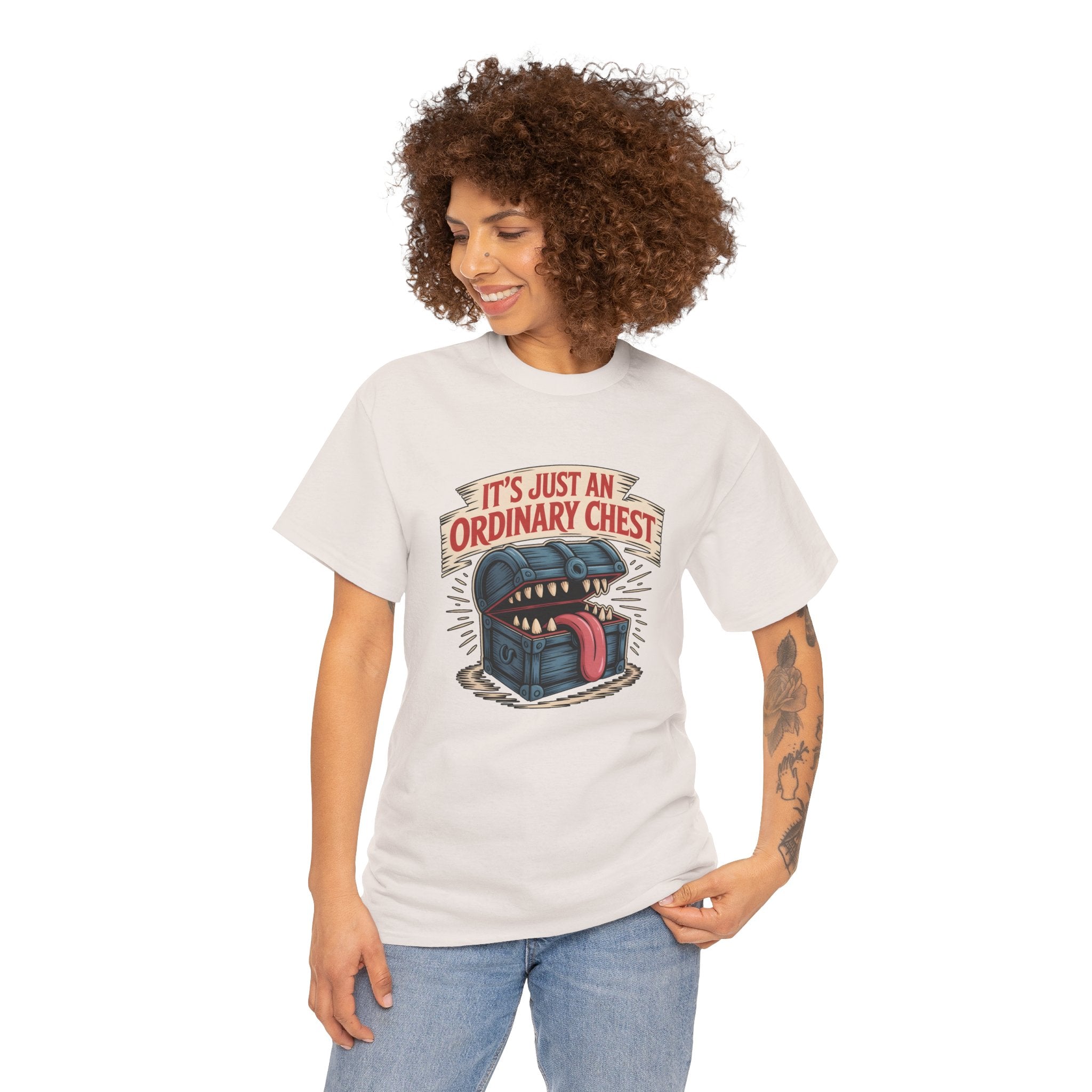 "It's Just An Ordinary Chest" — Mimic monster T-shirt