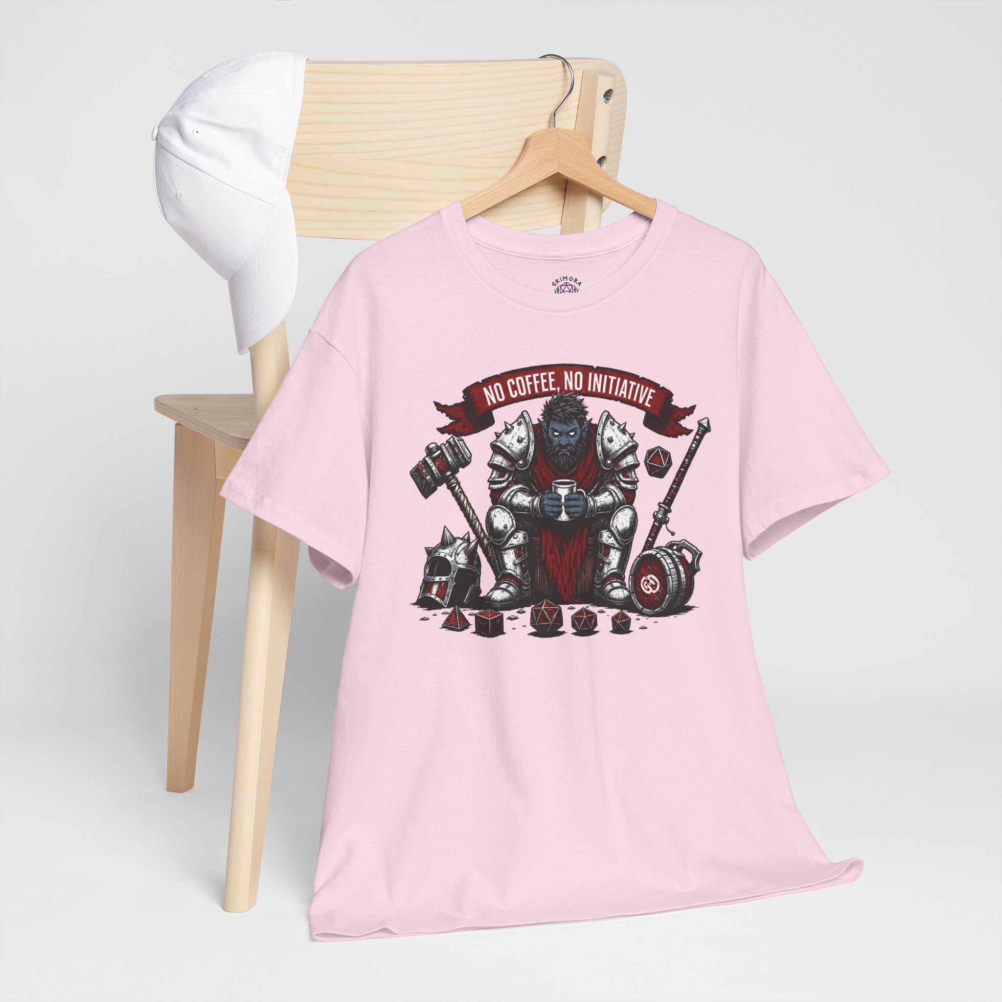 No Coffee, No Initiative | Fantasy RPG T-shirt