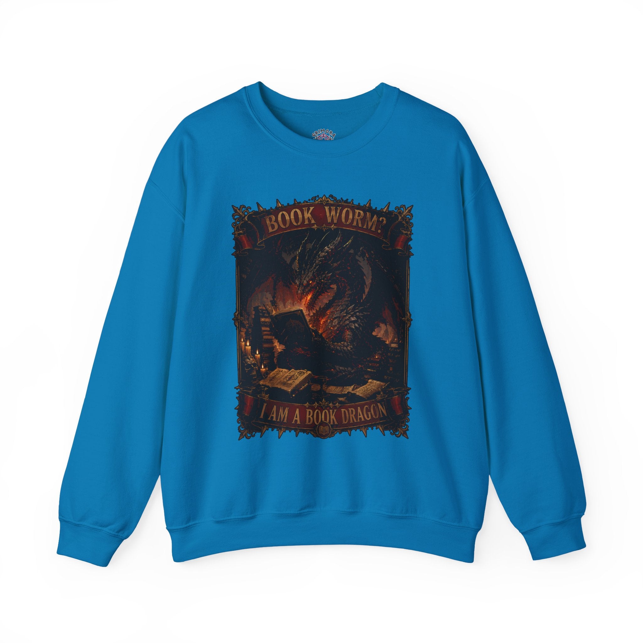 Book Worm? I Am a Book Dragon, Fantasy Reader Sweatshirt