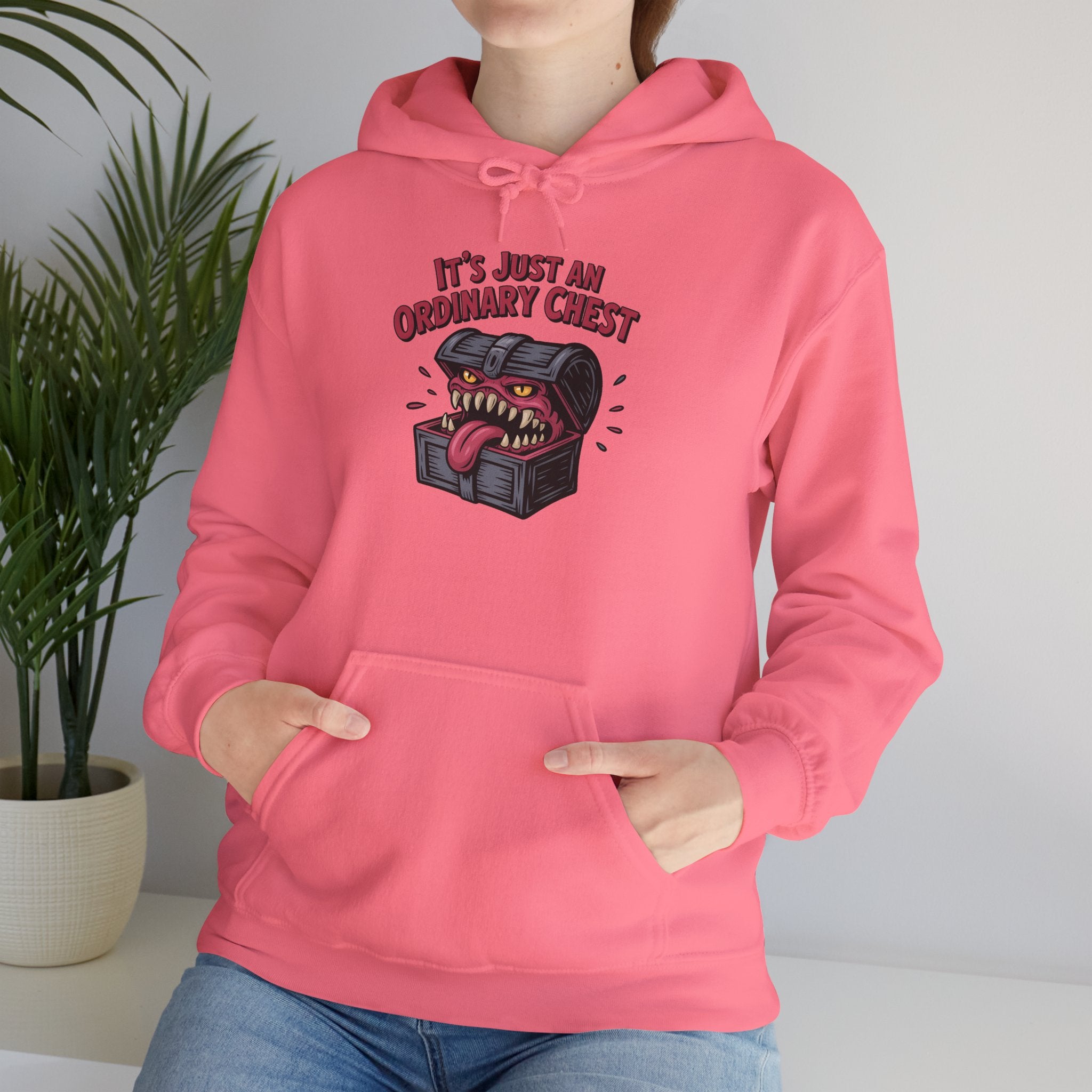 "It's Just An Ordinary Chest" — Mimic monster Hoodie