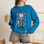 Fighter Cat at Your Service D&D Sweatshirt | Cat Lover RPG Gift