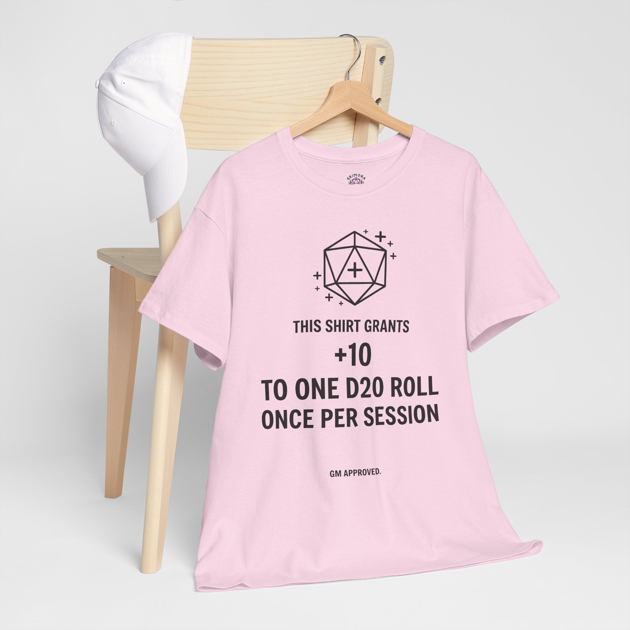 Dice roll plus modifier T-shirt | D20 RPG Personalizable T-shirt