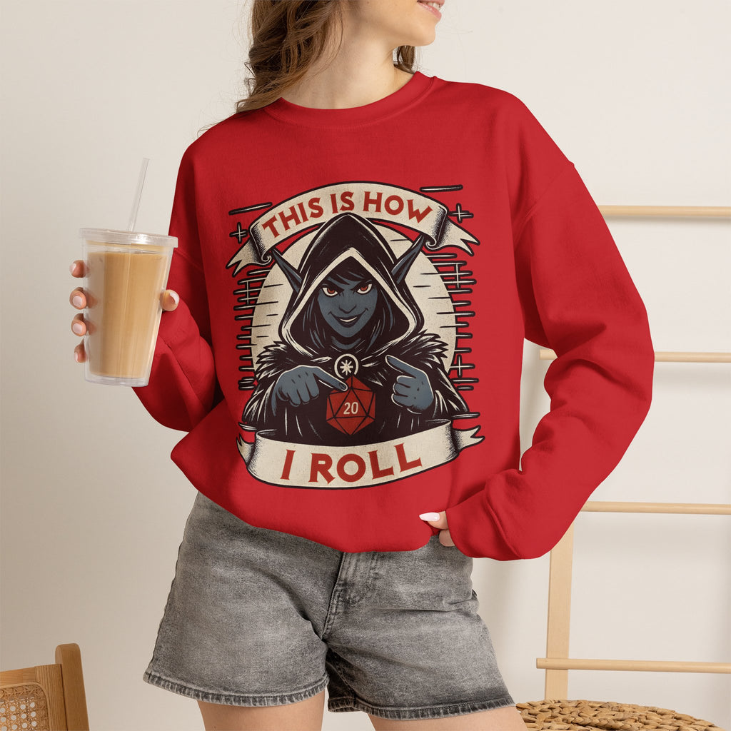 This Is How I Roll D20 Sweatshirt