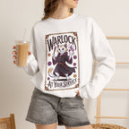 Warlock Cat at Your Serivece D&D Sweatshirt | Cat Lover RPG Gift