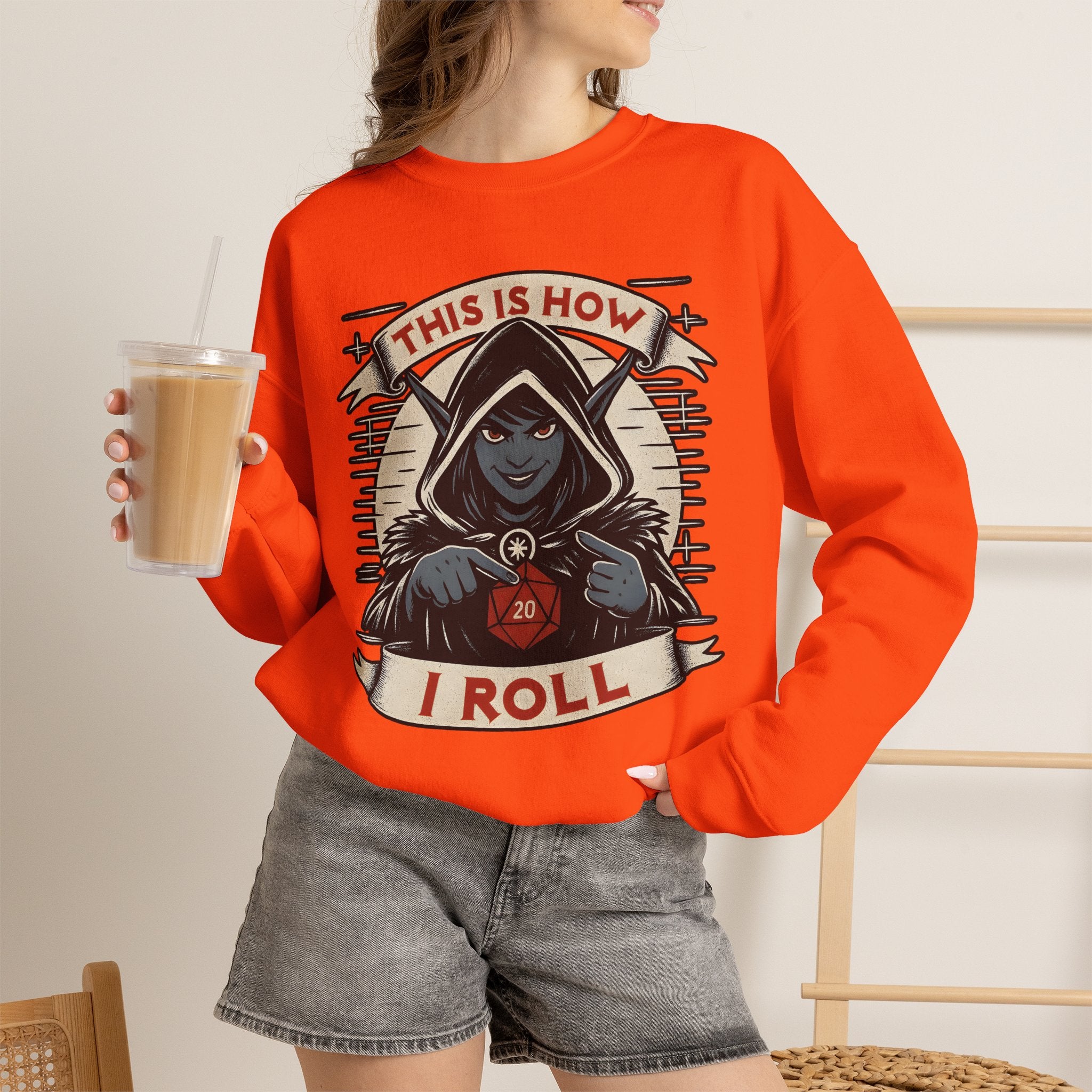 This Is How I Roll D20 Sweatshirt