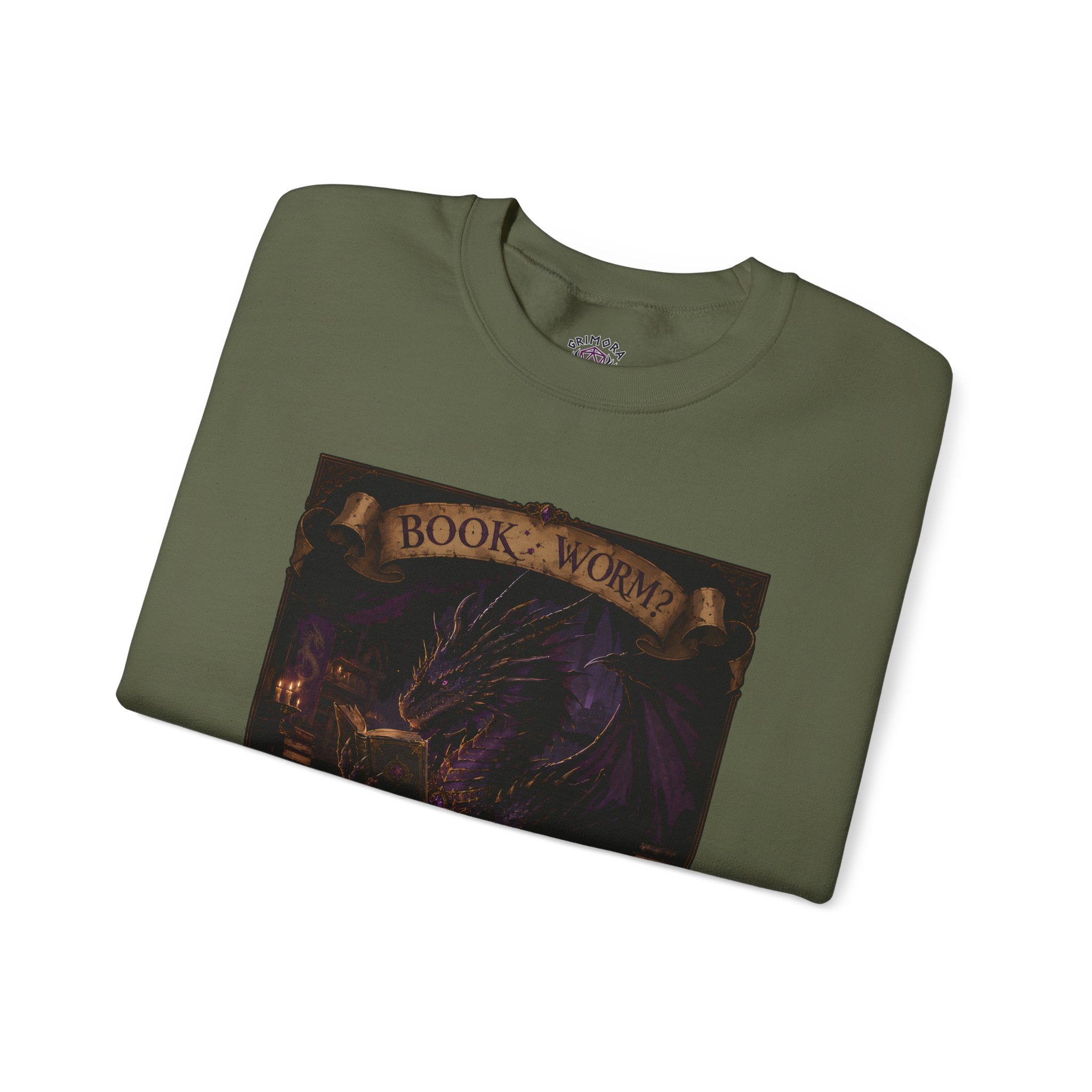 Book Worm? I Am a Book Dragon, Fantasy Reader Sweatshirt