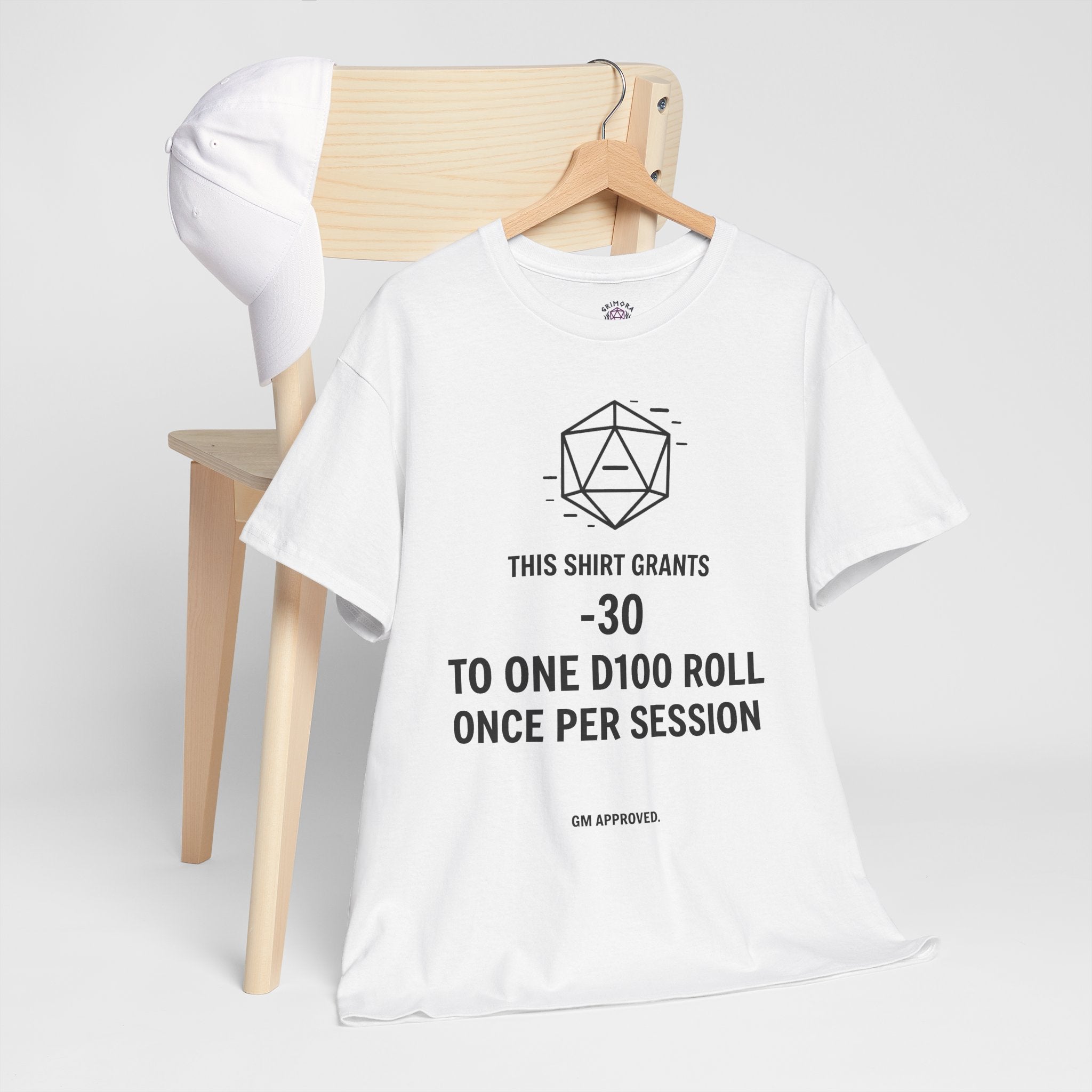 Dice roll minus modifier T-shirt | RPG Personalizable