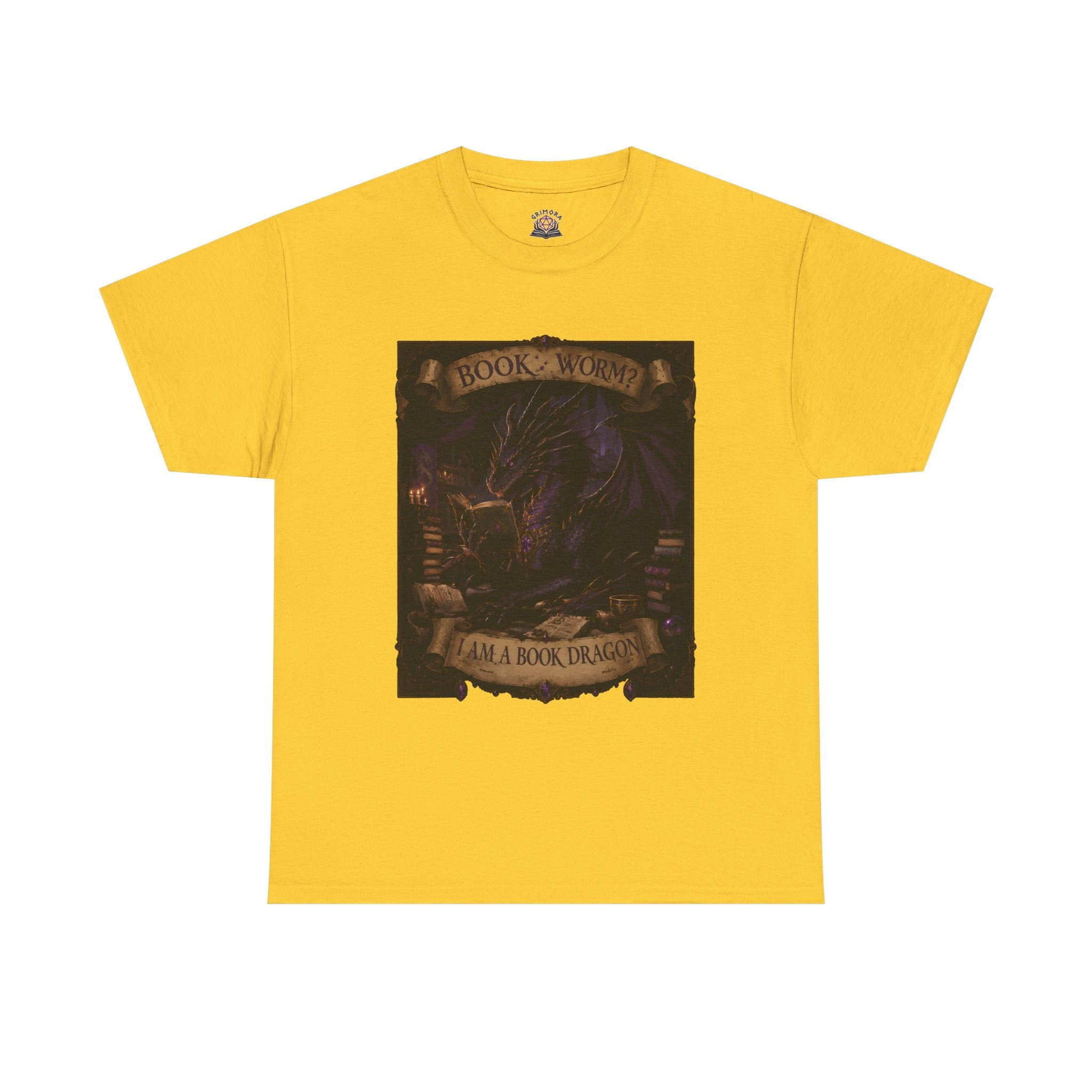 Book Worm? I Am a Book Dragon, Fantasy Reader T-shirt