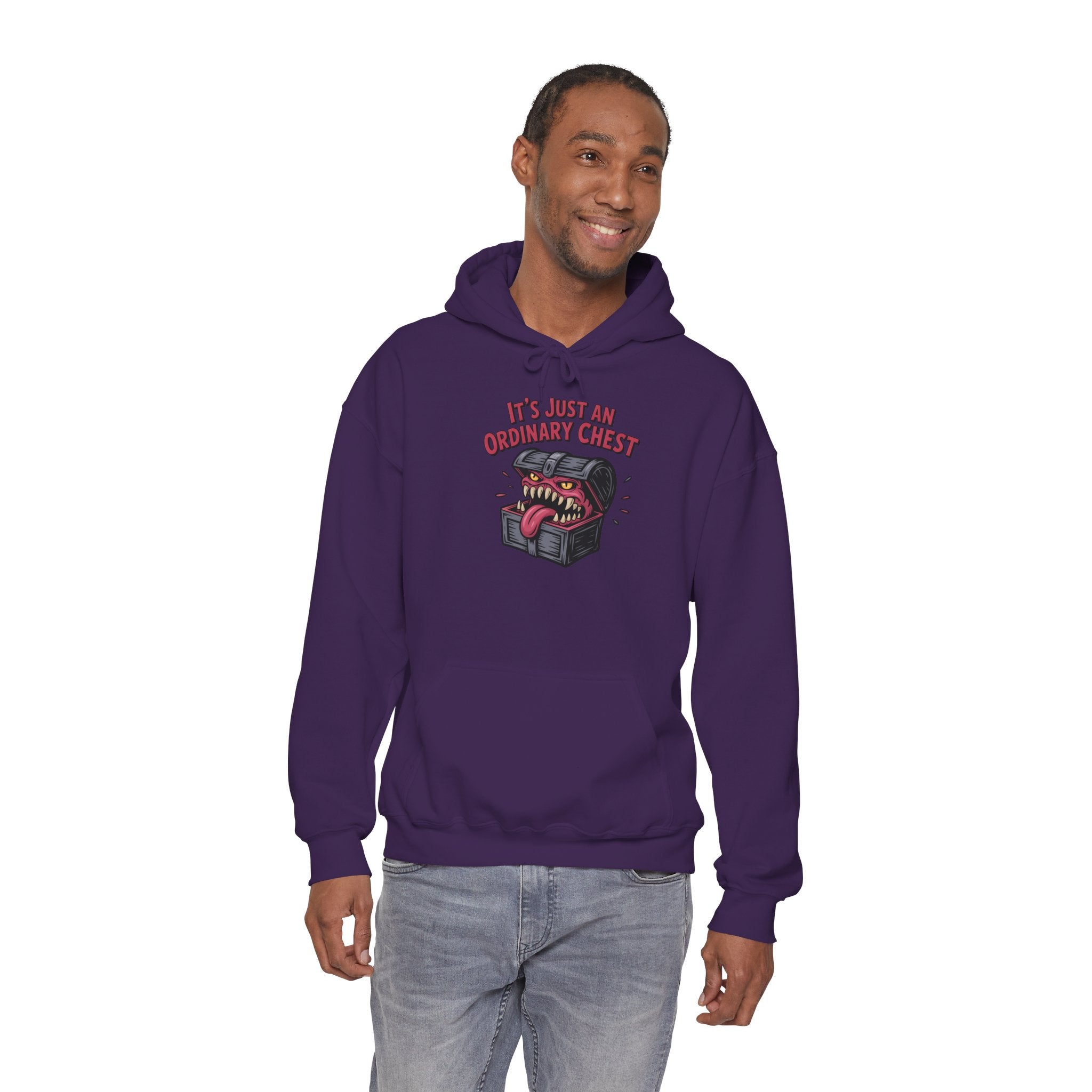 "It's Just An Ordinary Chest" — Mimic monster Hoodie