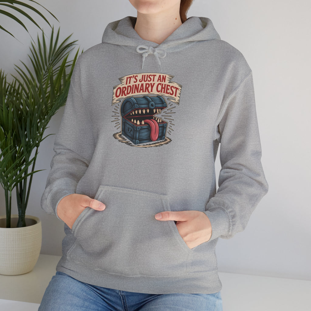"It's Just An Ordinary Chest" — Mimic monster Hoodie