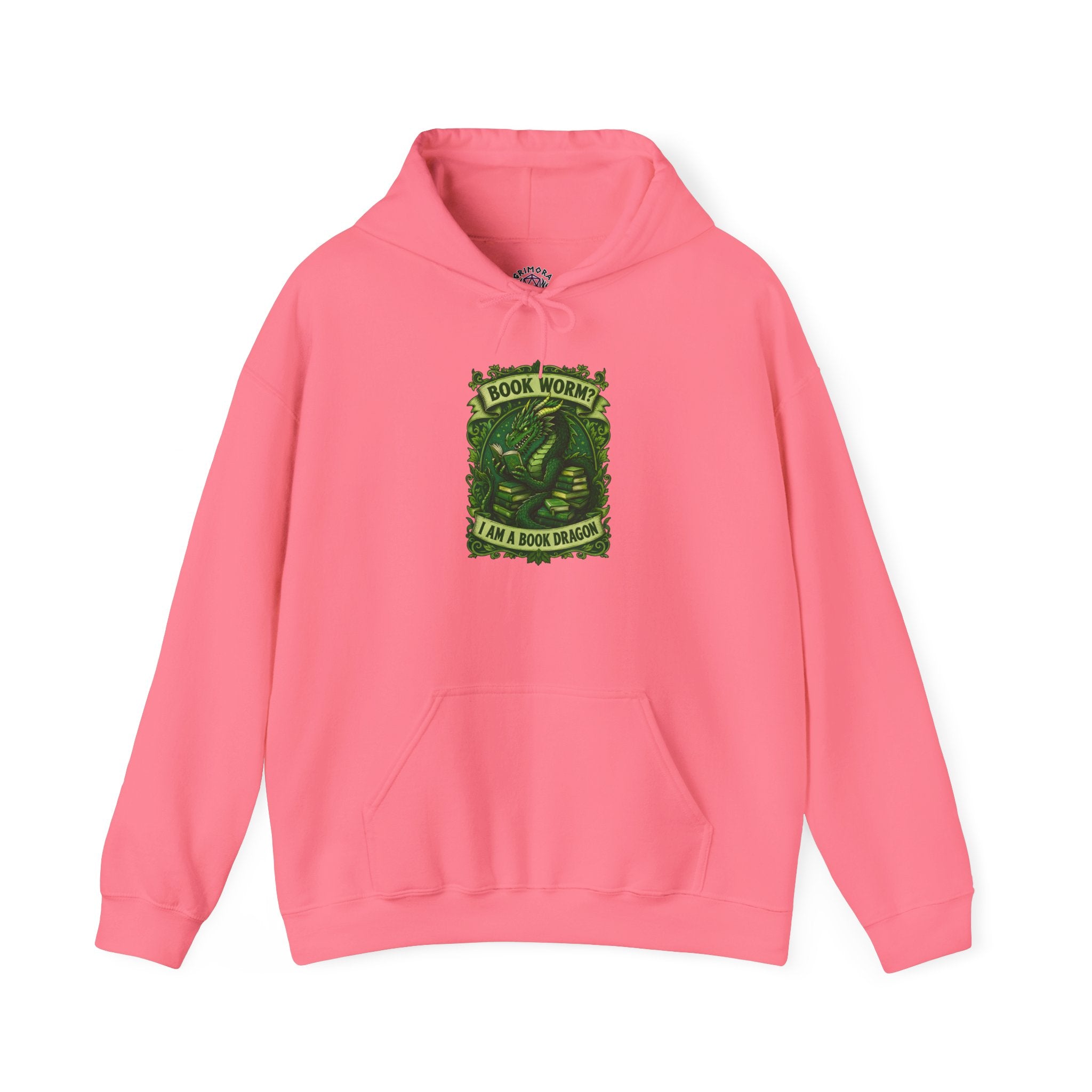 Book Worm? I Am a Book Dragon, Fantasy Reader Hoodie