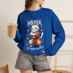 Monk Cat at Your Service D&D Sweatshirt | Cat Lover RPG Gift