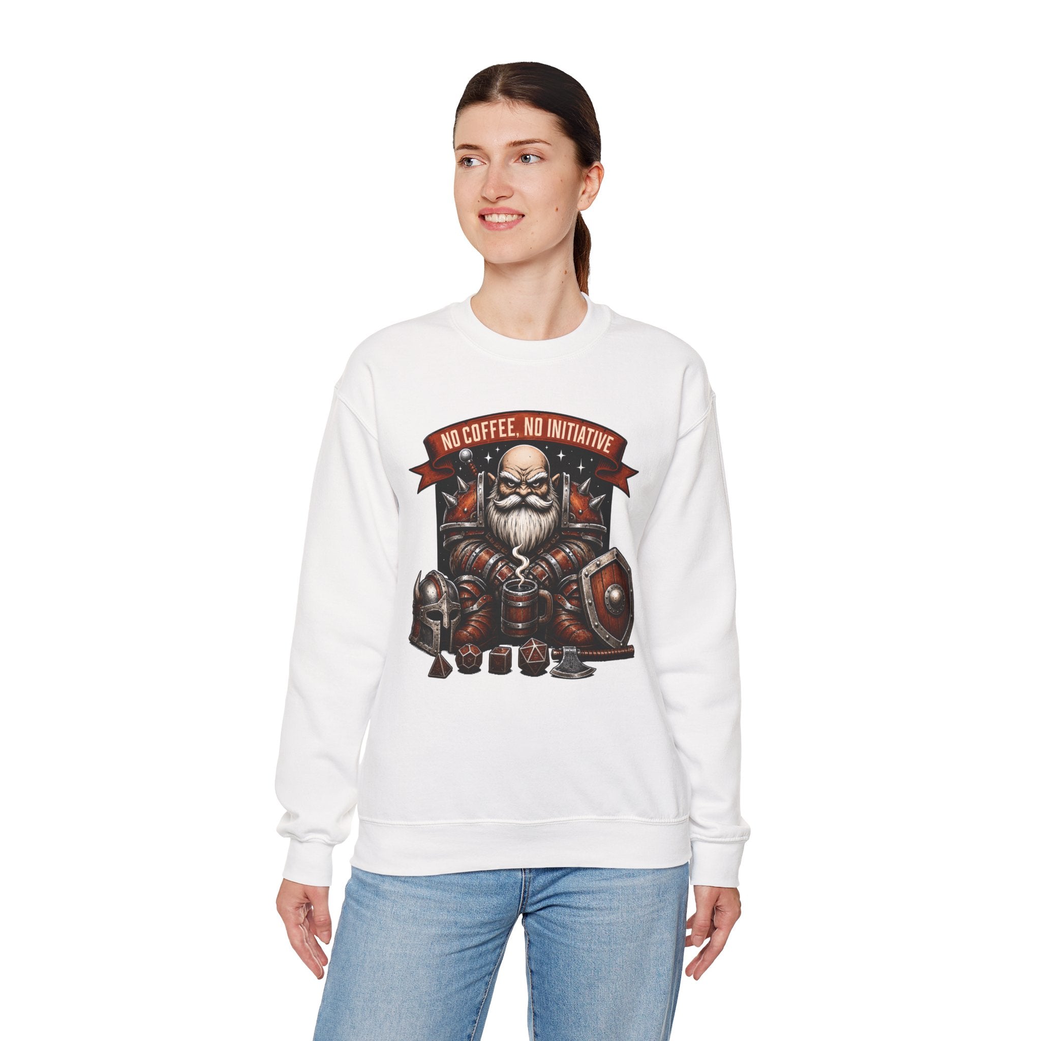 No Coffee, No Initiative | Fantasy RPG Sweatshirt