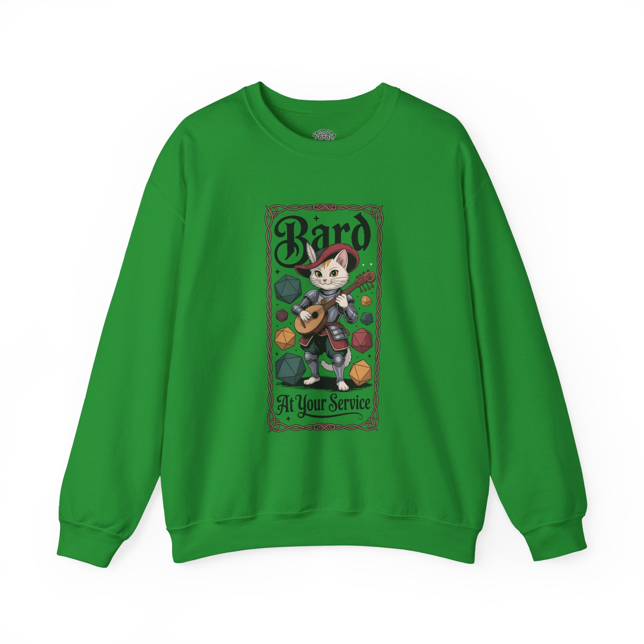 Bard Cat at Your Serivece D&D Sweatshirt | Cat Lover RPG Gift