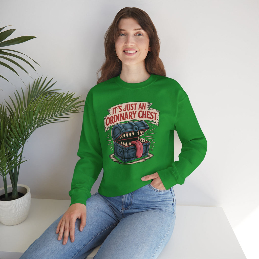 "It's Just An Ordinary Chest" — Mimic monster Sweatshirt