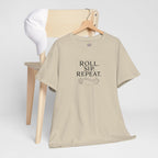 Roll. Sip. Repeat. | Tabletop RPG Coffee T-shirt | Dice & Coffee Lover T-shirt
