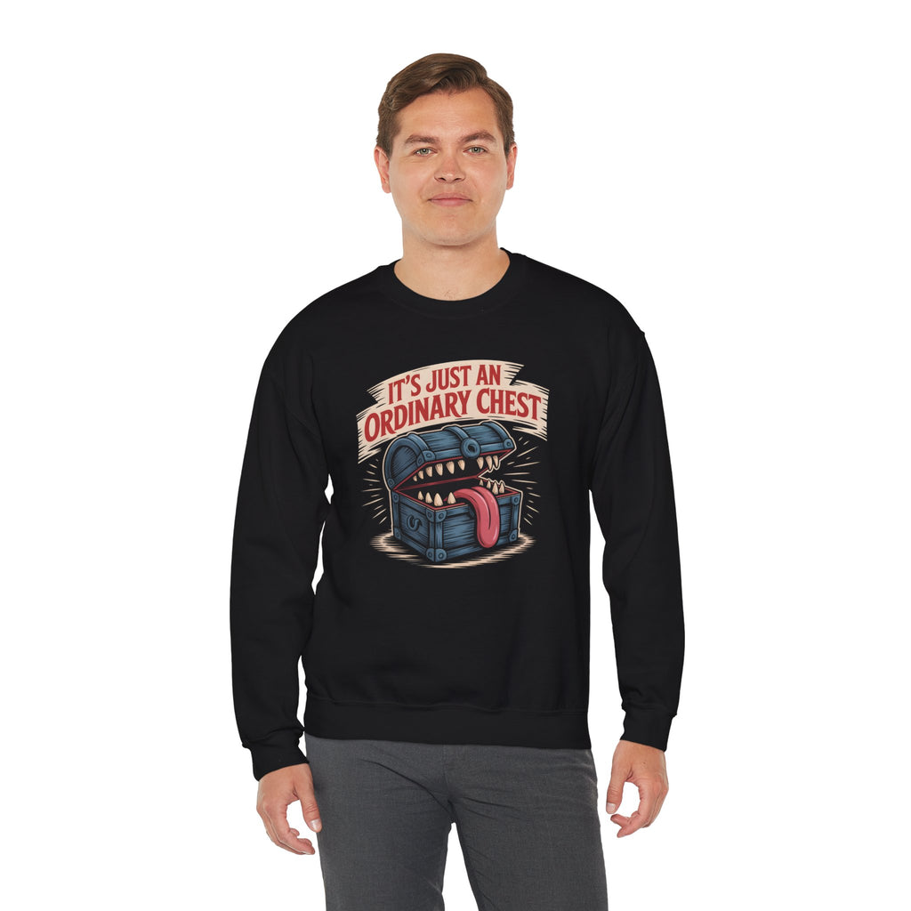 "It's Just An Ordinary Chest" — Mimic monster Sweatshirt