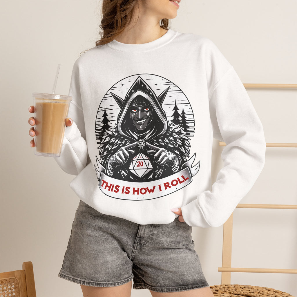 This Is How I Roll D20 Sweatshirt
