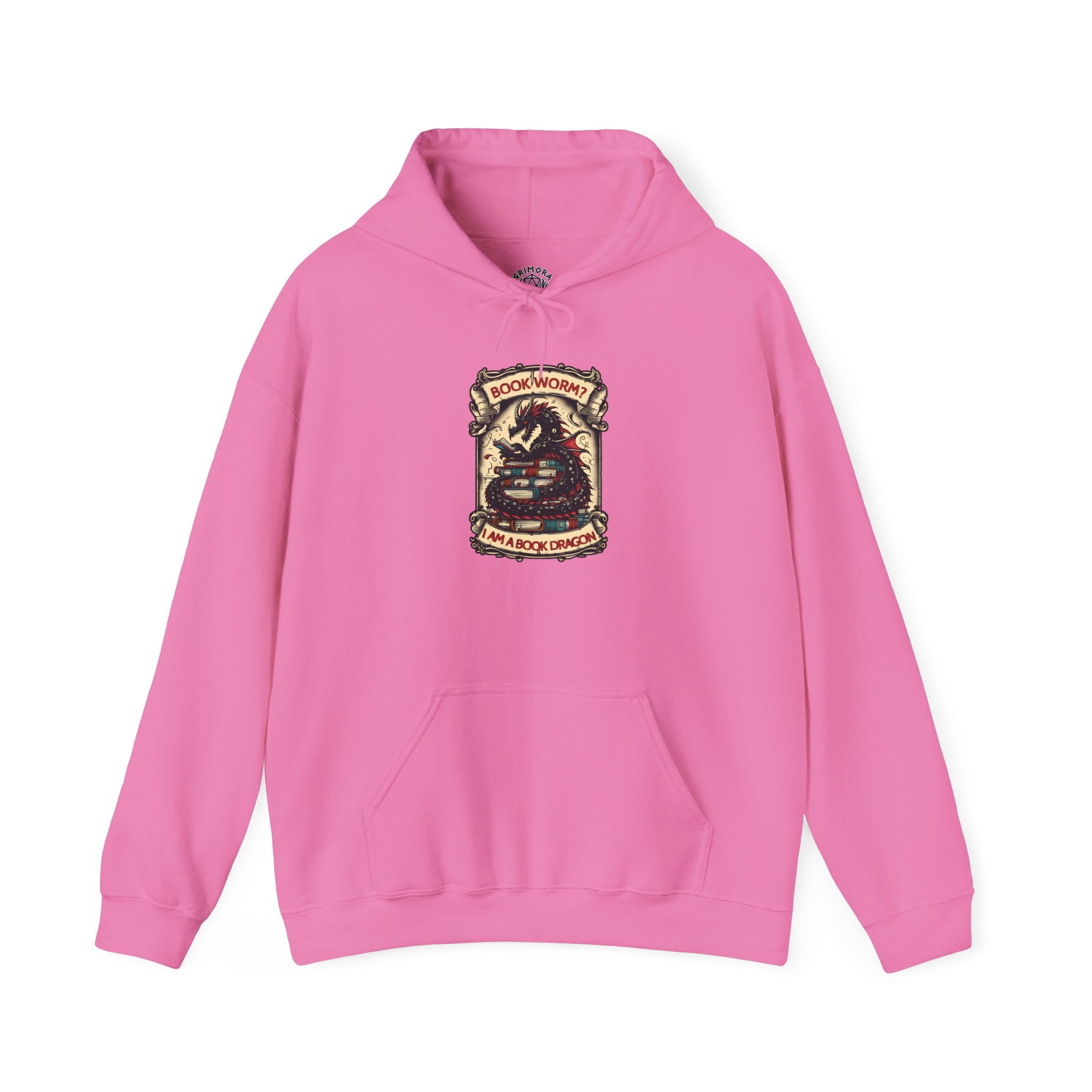 Book Worm? I Am a Book Dragon, Fantasy Reader Hoodie