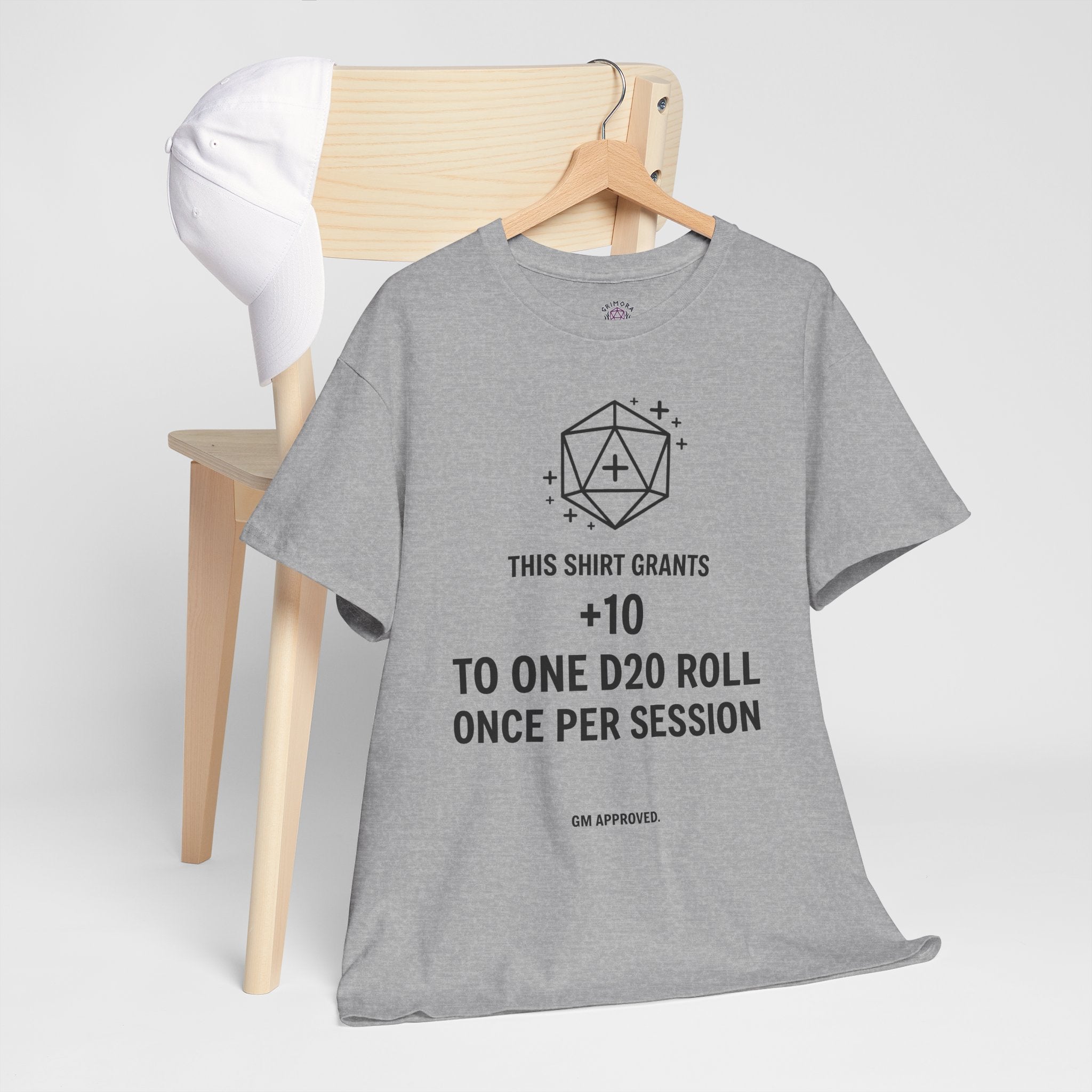 Dice roll plus modifier T-shirt | D20 RPG Personalizable T-shirt