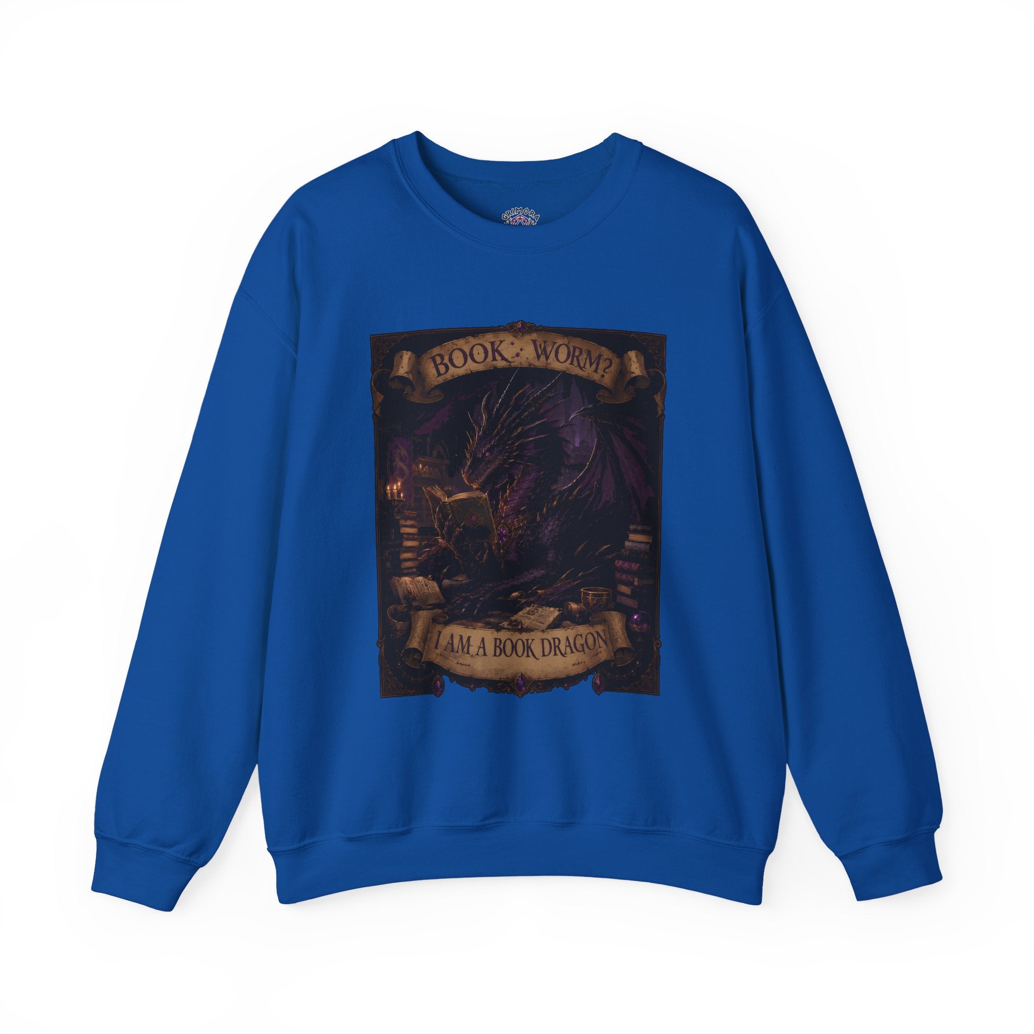 Book Worm? I Am a Book Dragon, Fantasy Reader Sweatshirt