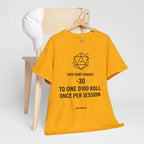 Dice roll minus modifier T-shirt | RPG Personalizable